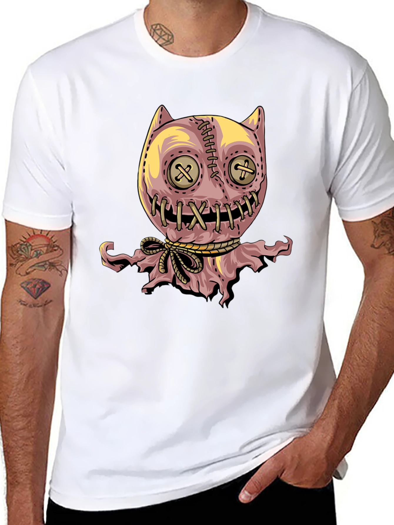 Creepy Cute Voodoo Doll Graphic T-Shirt