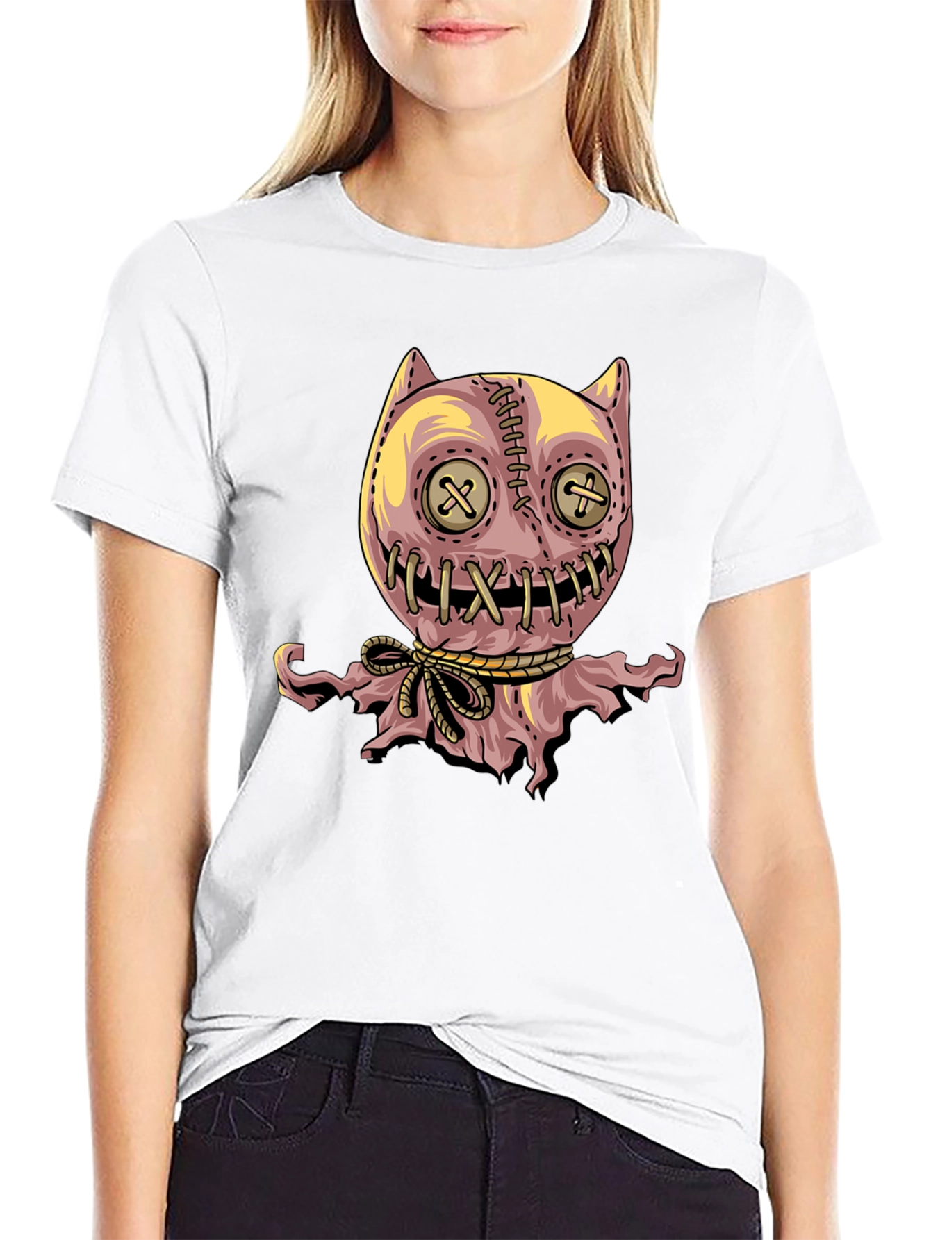 Creepy Cute Voodoo Doll Graphic T-Shirt