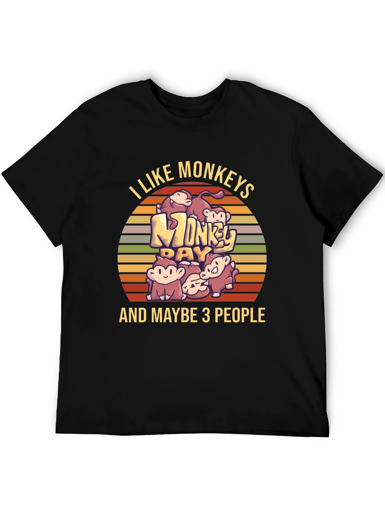 I Like Monkeys T-Shirt - Novelty Graphic Tee