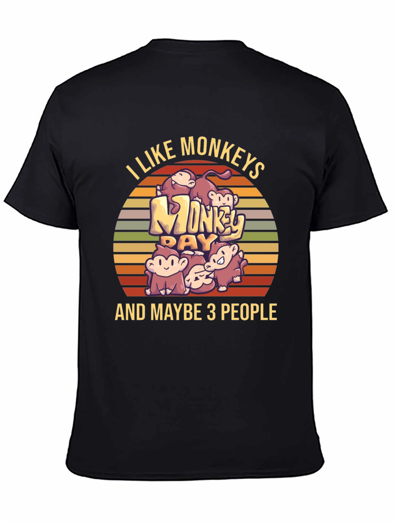 I Like Monkeys T-Shirt - Novelty Graphic Tee