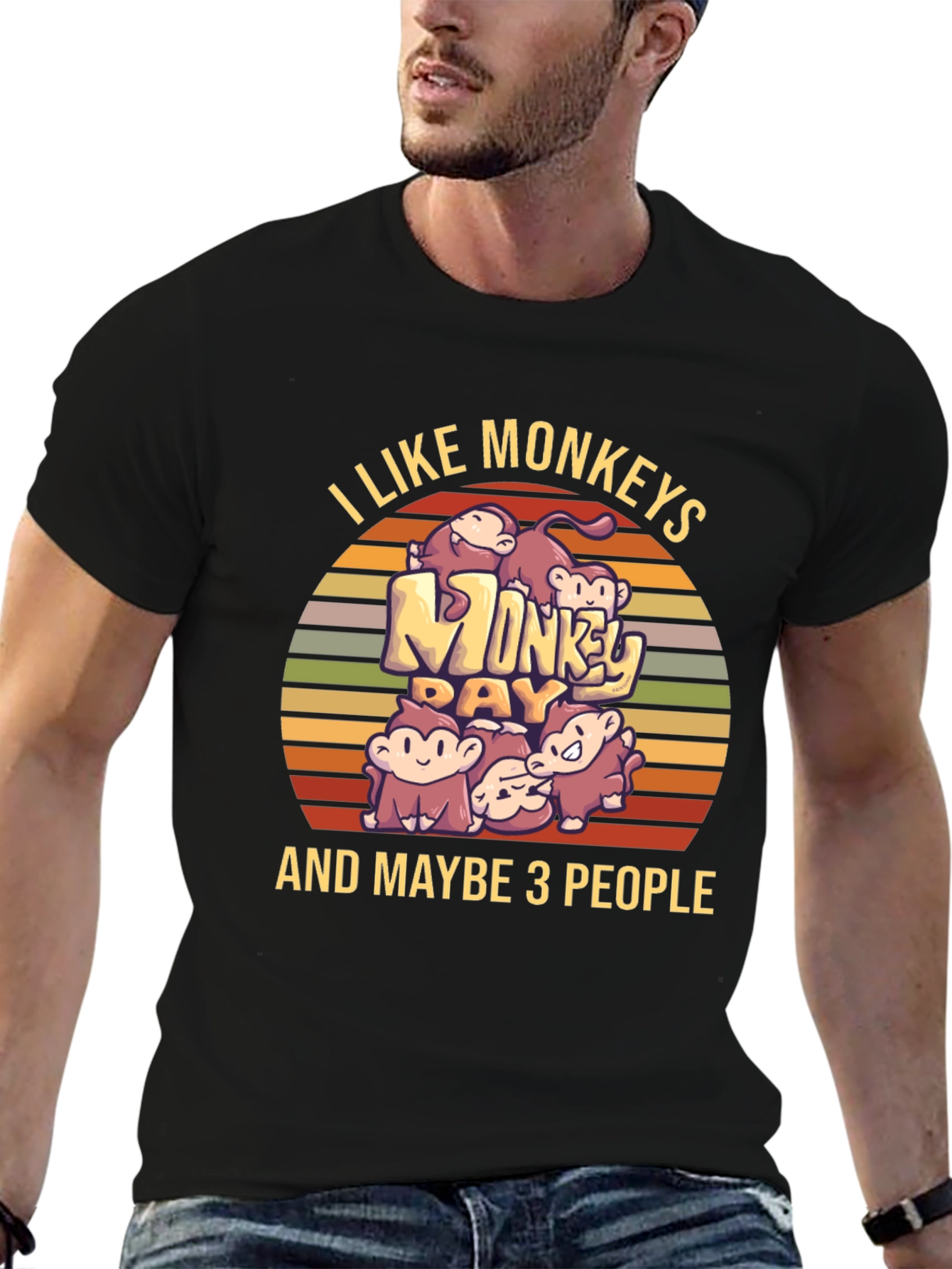 I Like Monkeys T-Shirt - Novelty Graphic Tee