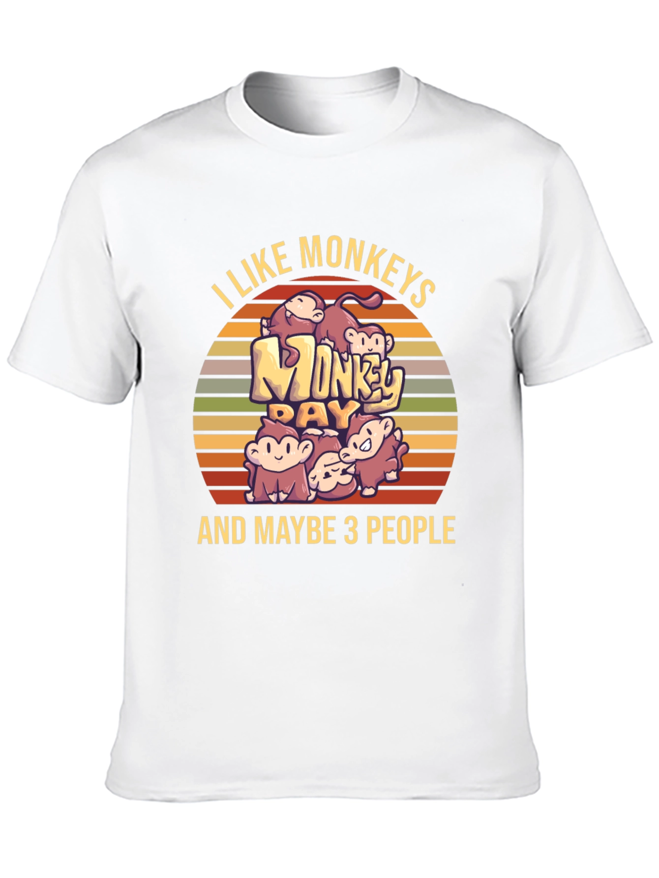 I Like Monkeys T-Shirt - Novelty Graphic Tee