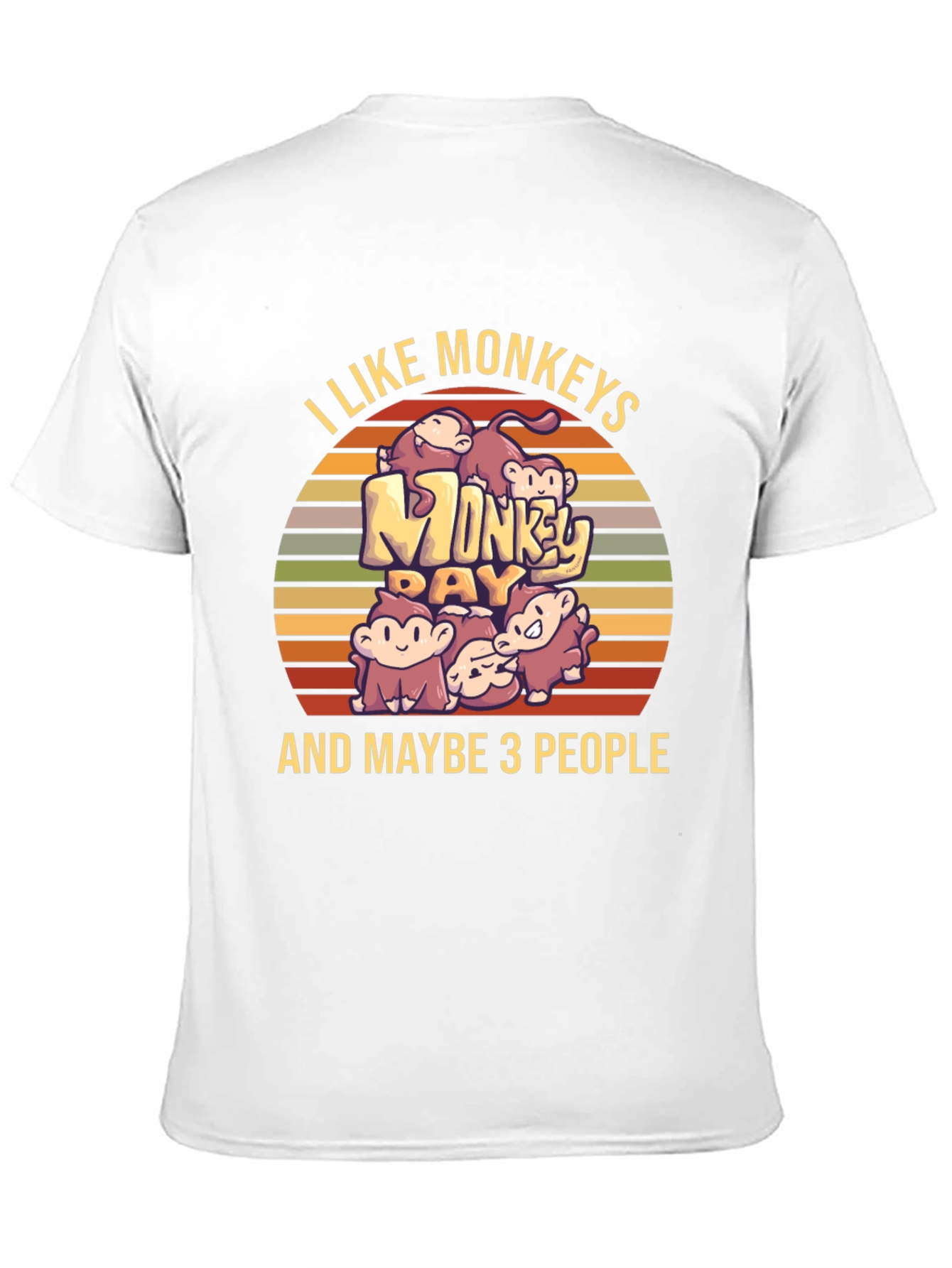 I Like Monkeys T-Shirt - Novelty Graphic Tee