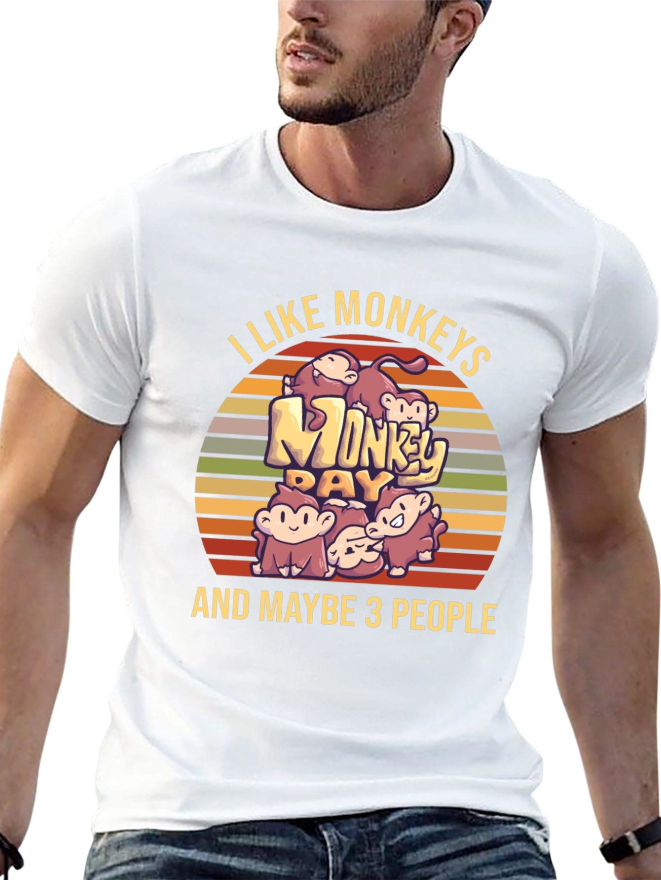 I Like Monkeys T-Shirt - Novelty Graphic Tee