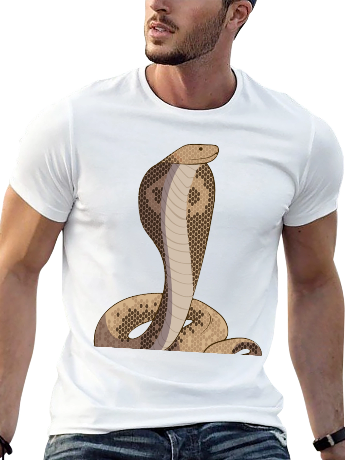 Cobra Snake Graphic Tee - Black Unisex T-Shirt