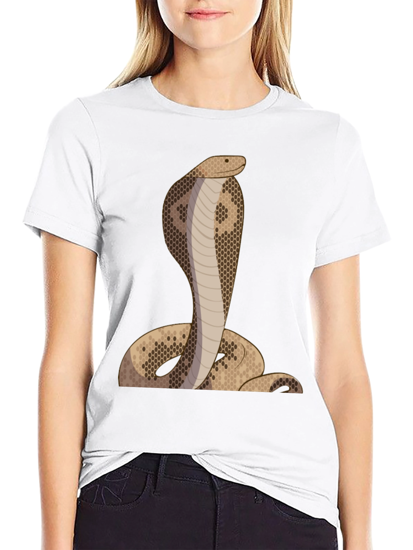 Cobra Snake Graphic Tee - Black Unisex T-Shirt