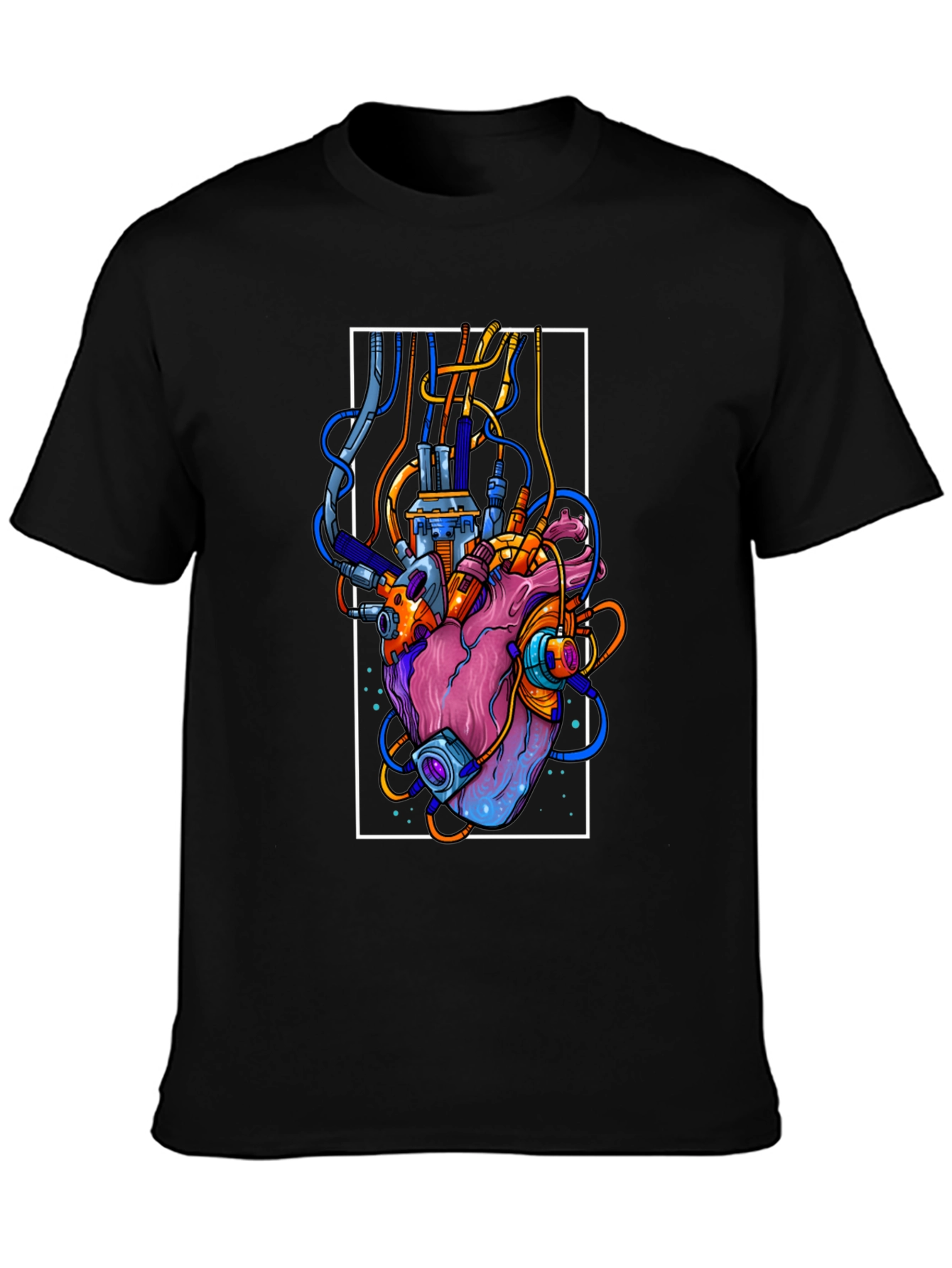 Cyberpunk Heart Graphic Tee - Unique Streetwear