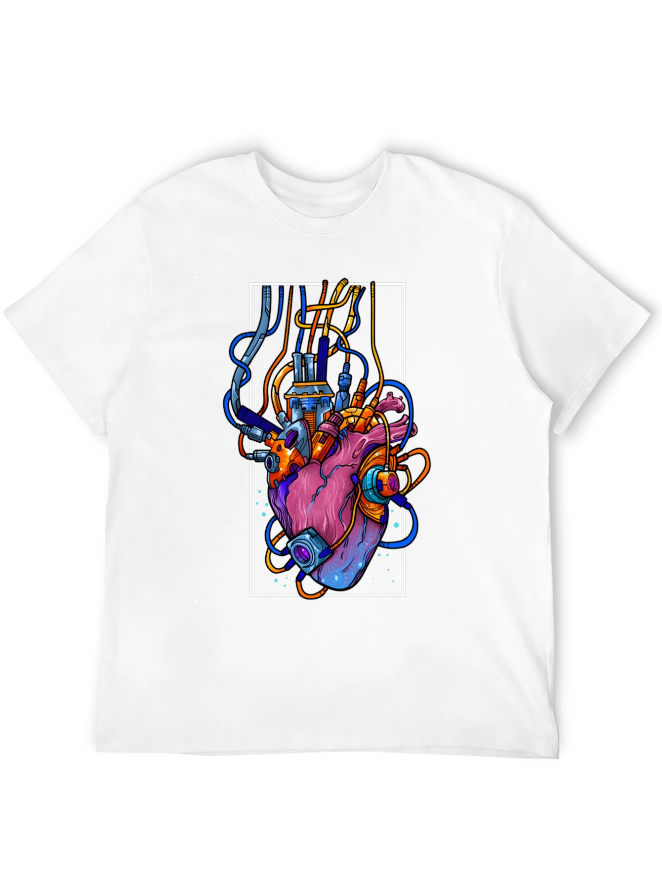 Cyberpunk Heart Graphic Tee - Unique Streetwear