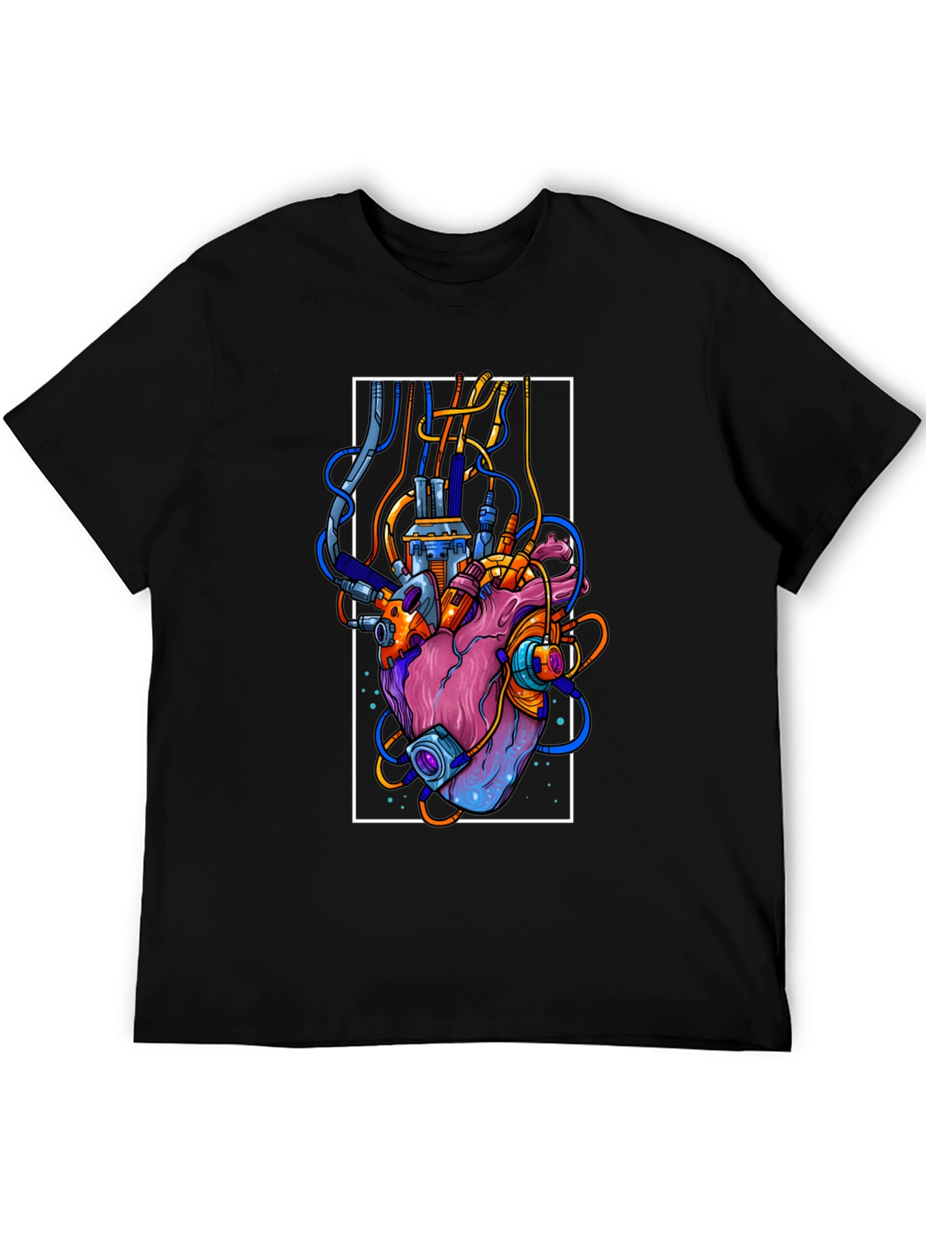 Cyberpunk Heart Graphic Tee - Unique Streetwear