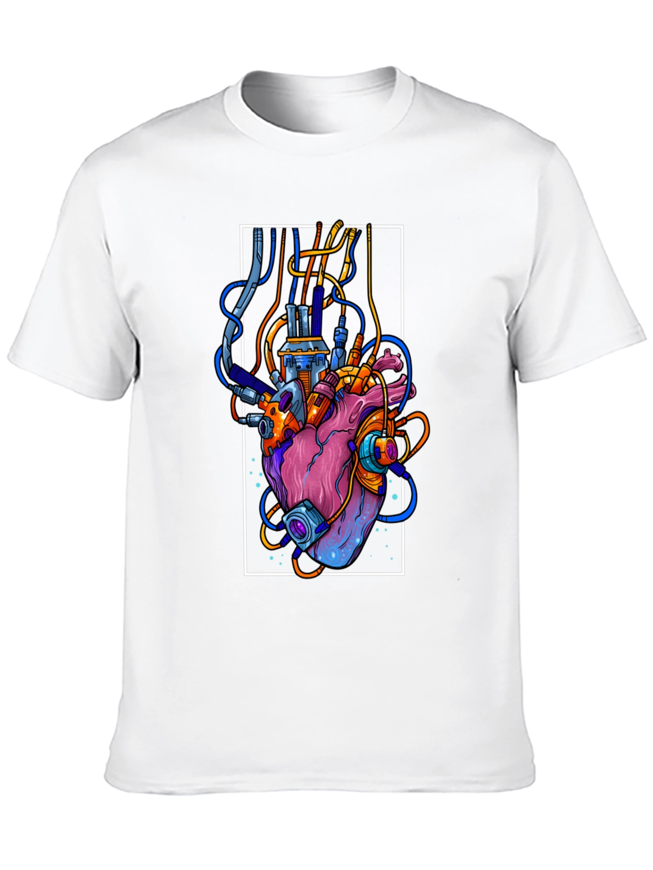 Cyberpunk Heart Graphic Tee - Unique Streetwear
