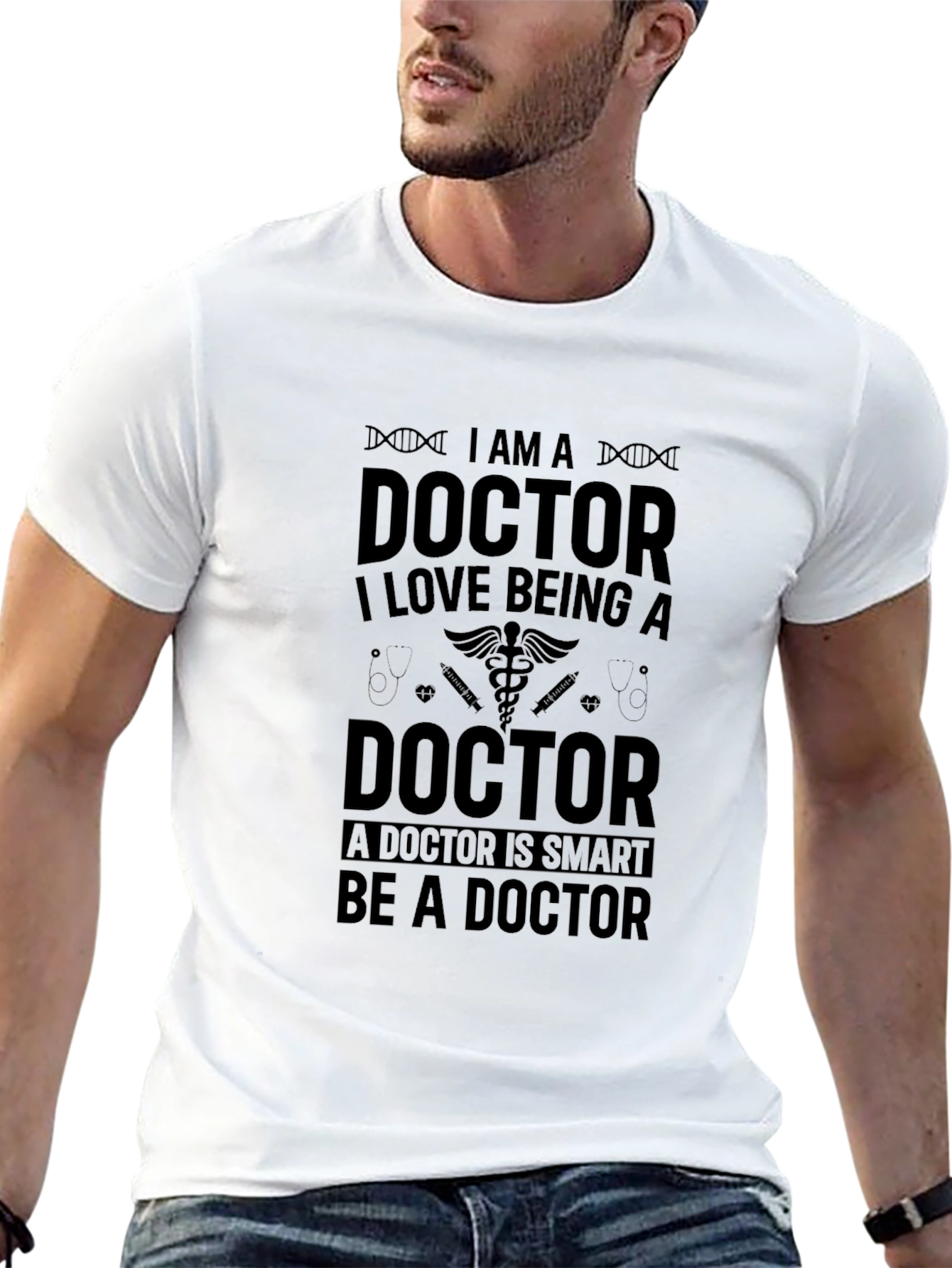 I AM A DOCTOR Black T-Shirt