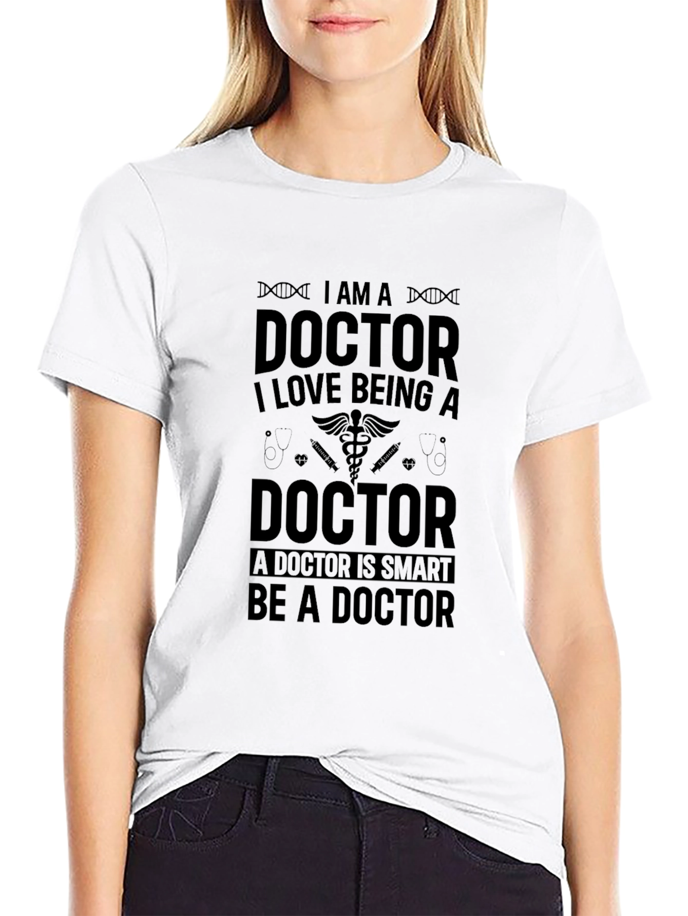 I AM A DOCTOR Black T-Shirt