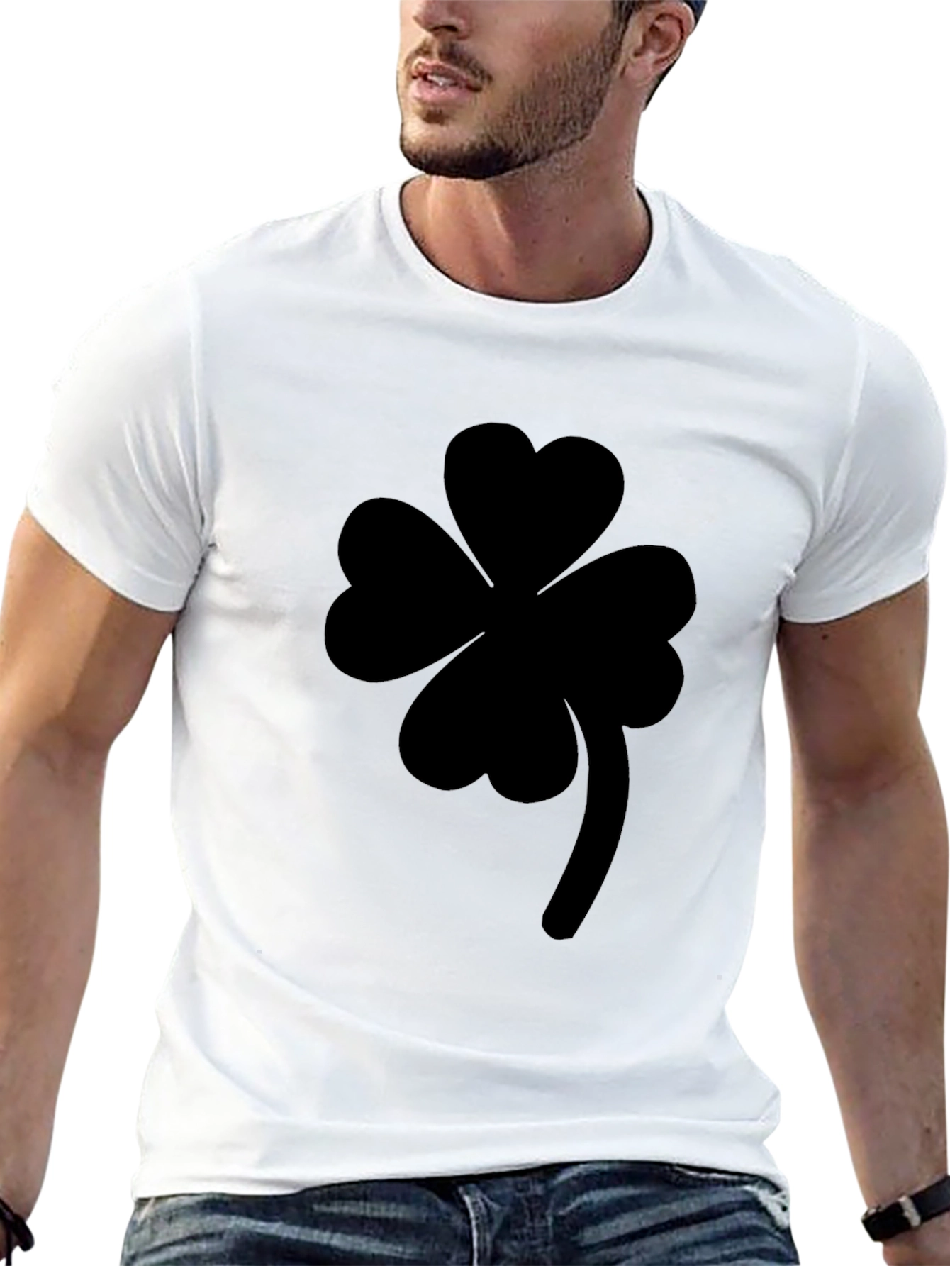 Shamrock Black Graphic Tee