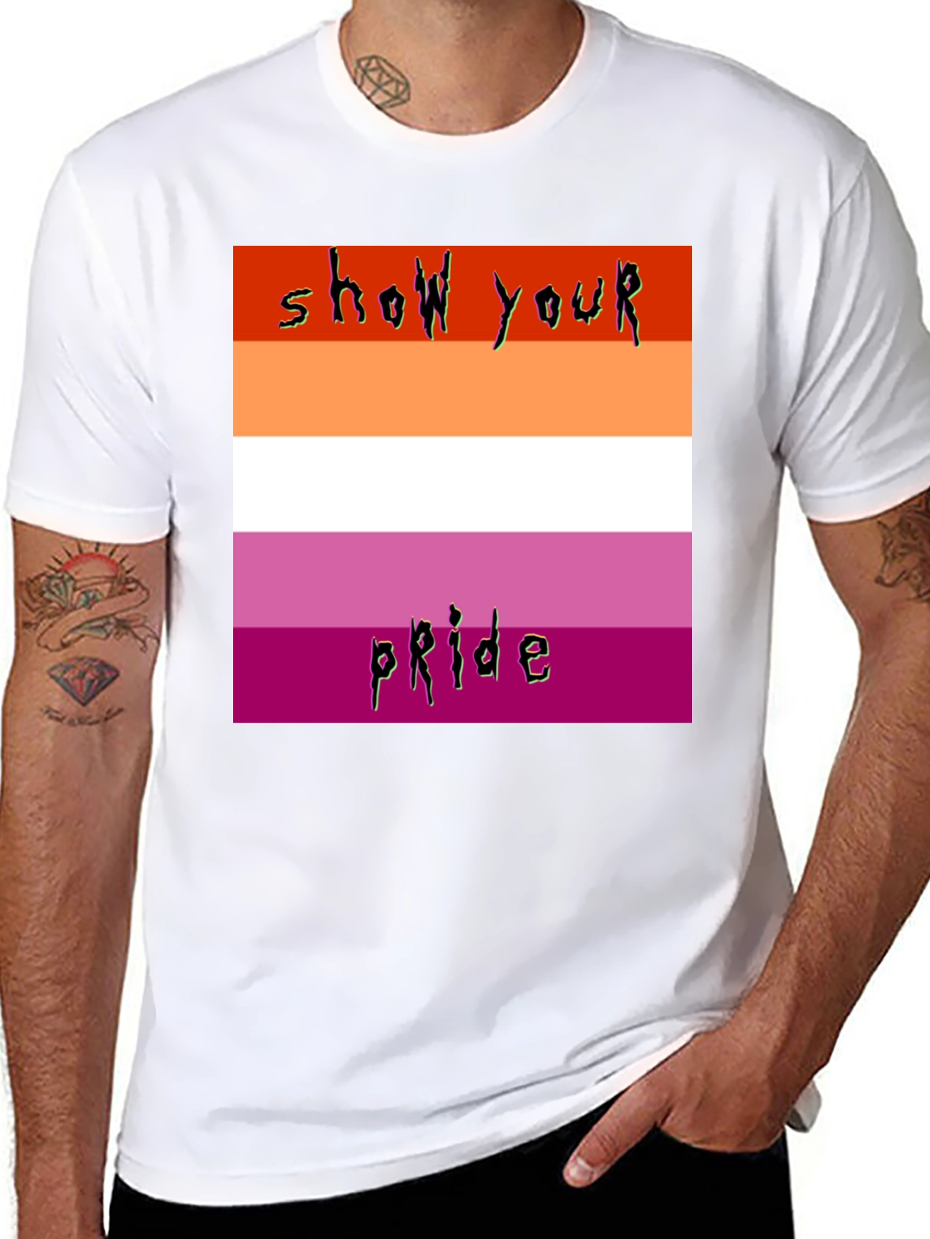 Lesbian Pride Flag T-Shirt - Show Your Pride!