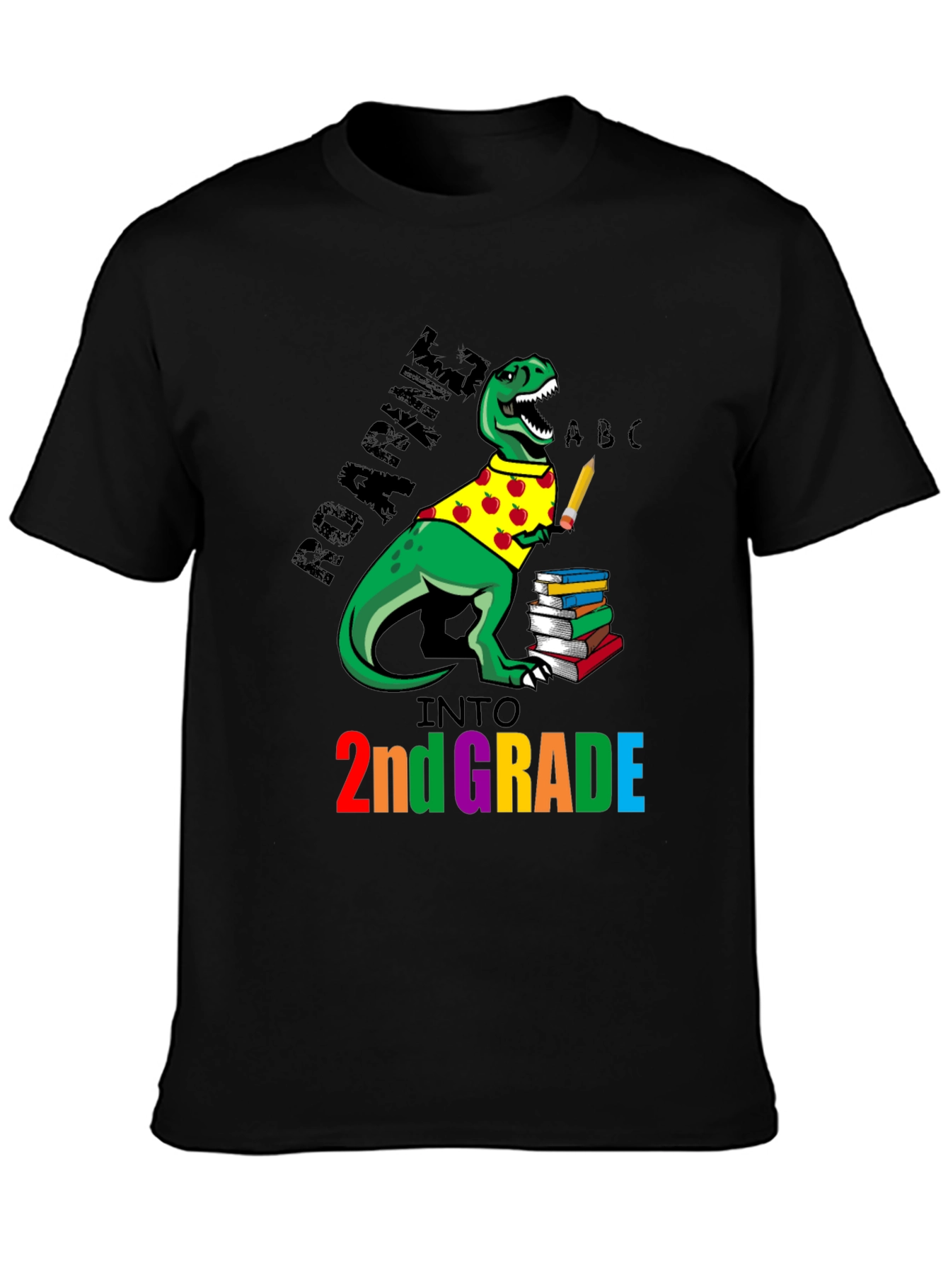 Roaring Into 2nd Grade Dinosaur T-Shirt