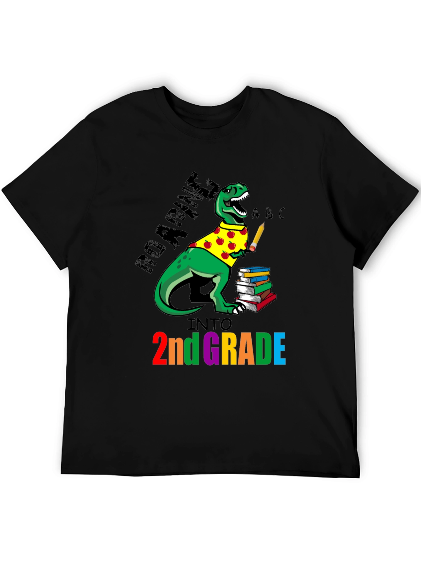 Roaring Into 2nd Grade Dinosaur T-Shirt