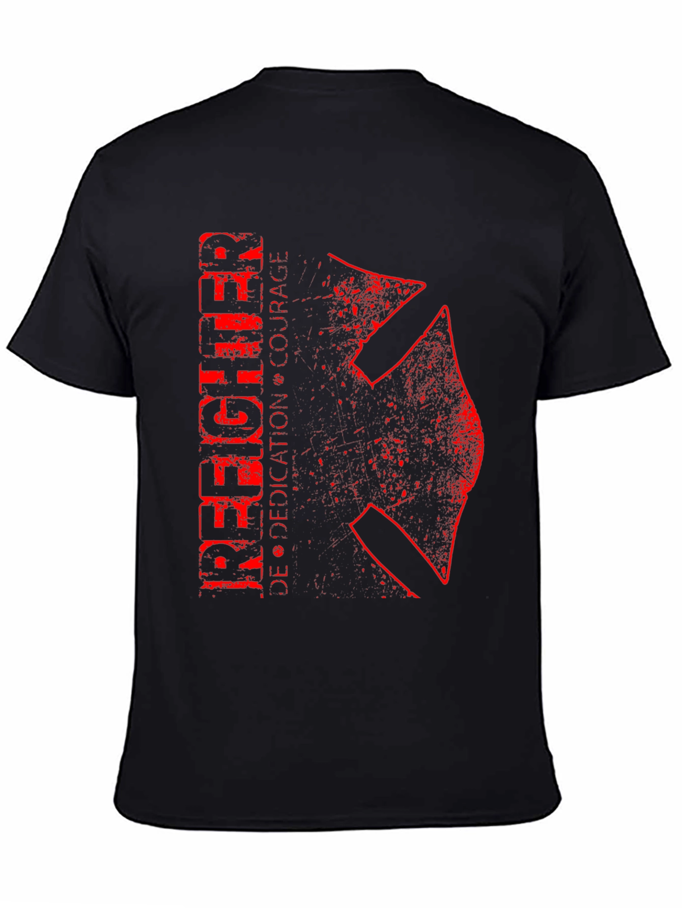Firefighter Dedication Courage Graphic T-Shirt
