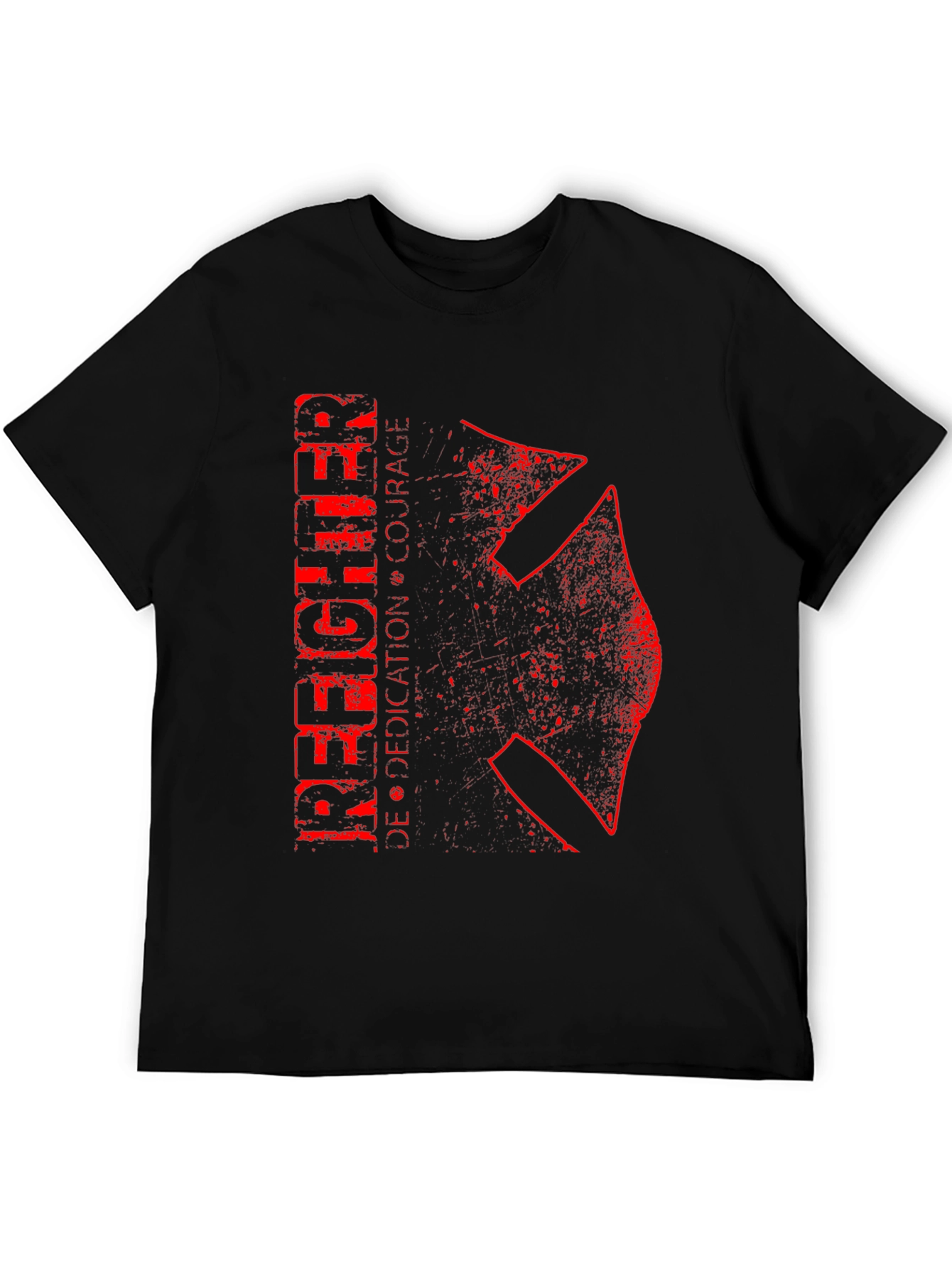 Firefighter Dedication Courage Graphic T-Shirt