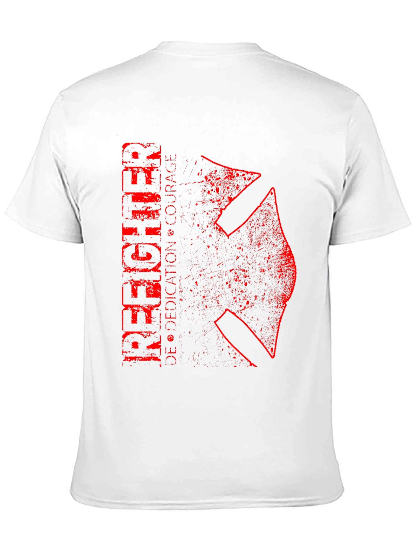 Firefighter Dedication Courage Graphic T-Shirt