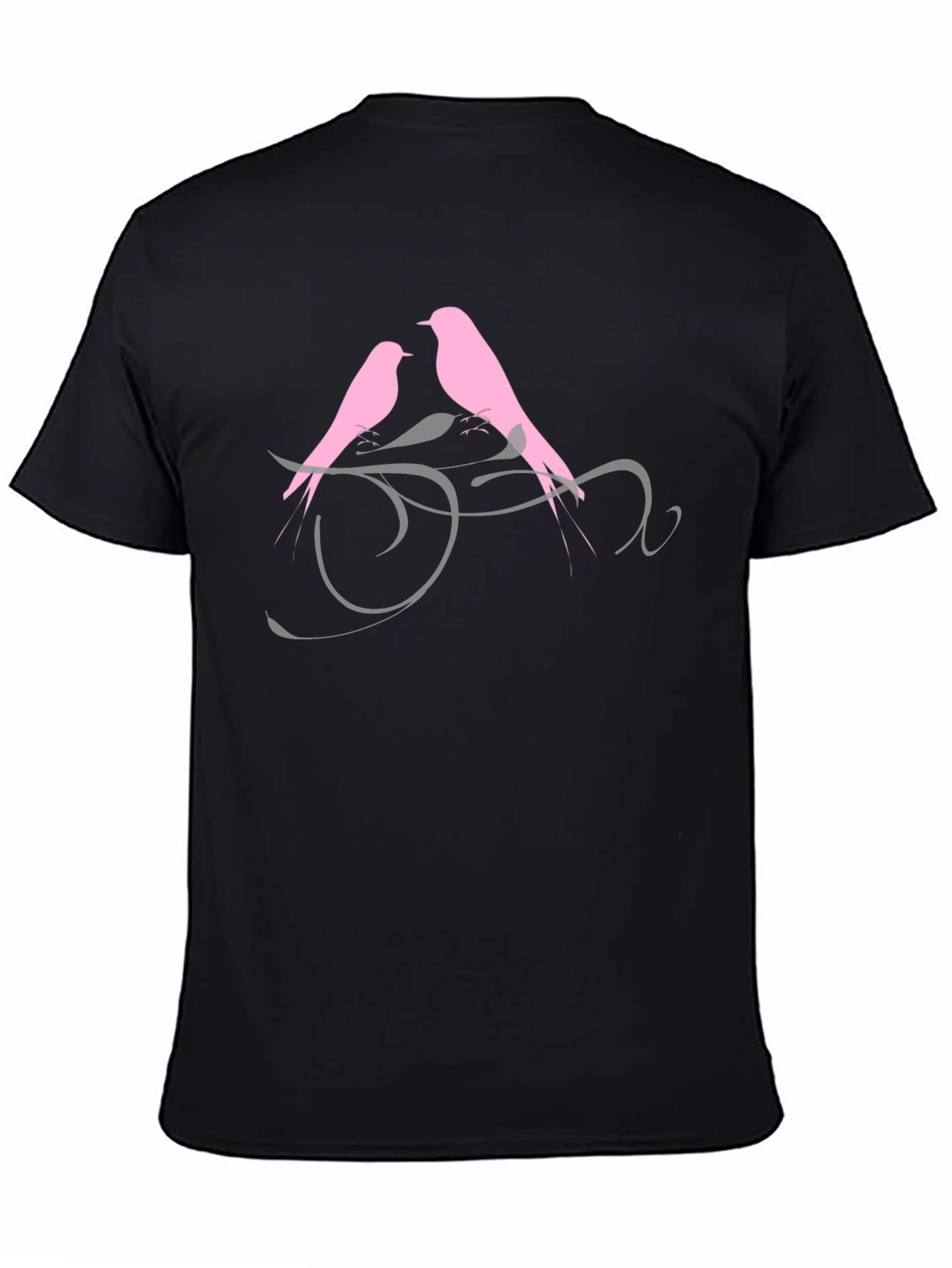 Love Birds Black T-Shirt