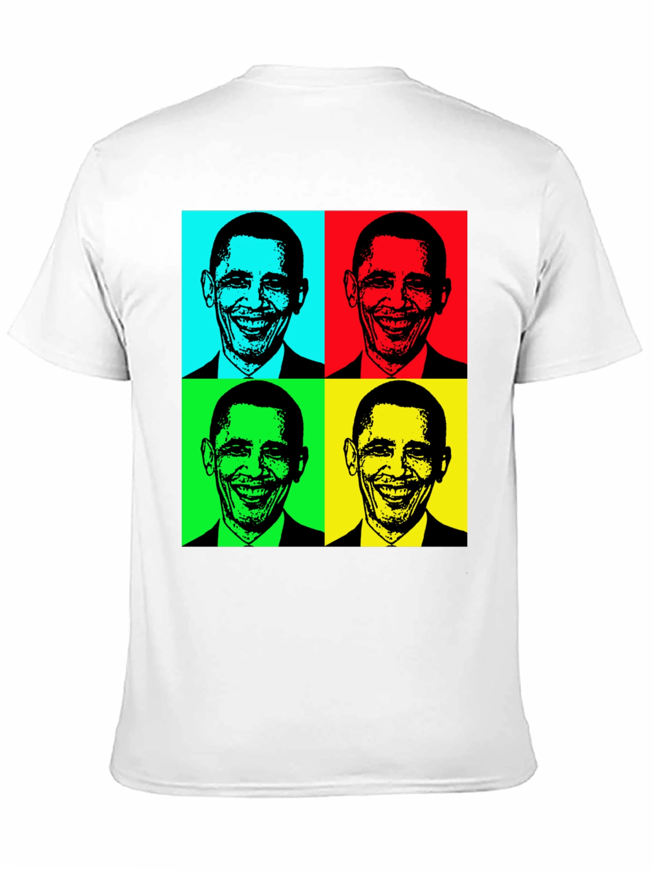 Obama Pop Art T-Shirt - Black Cotton Blend
