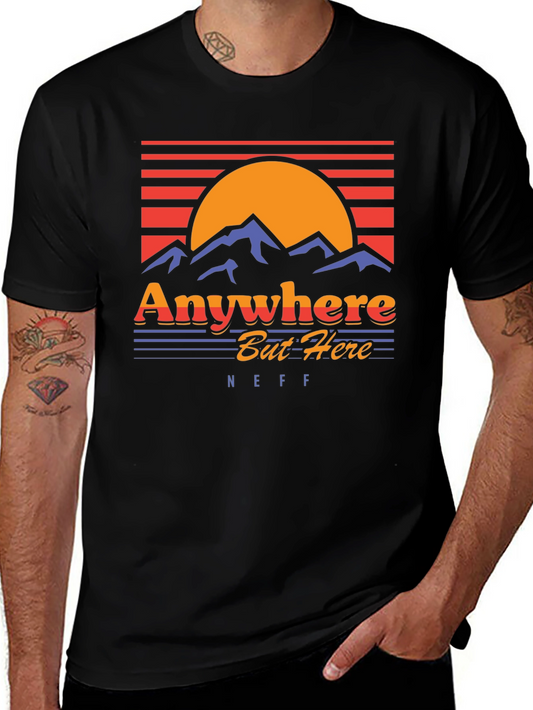 Retro Anywhere But Here Graphic Tee