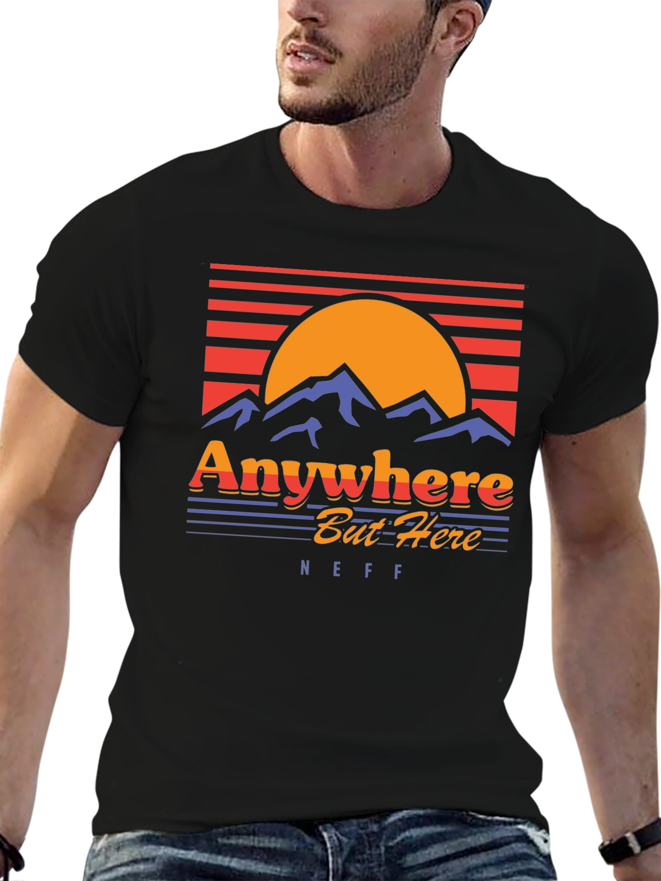 Retro Anywhere But Here Graphic Tee