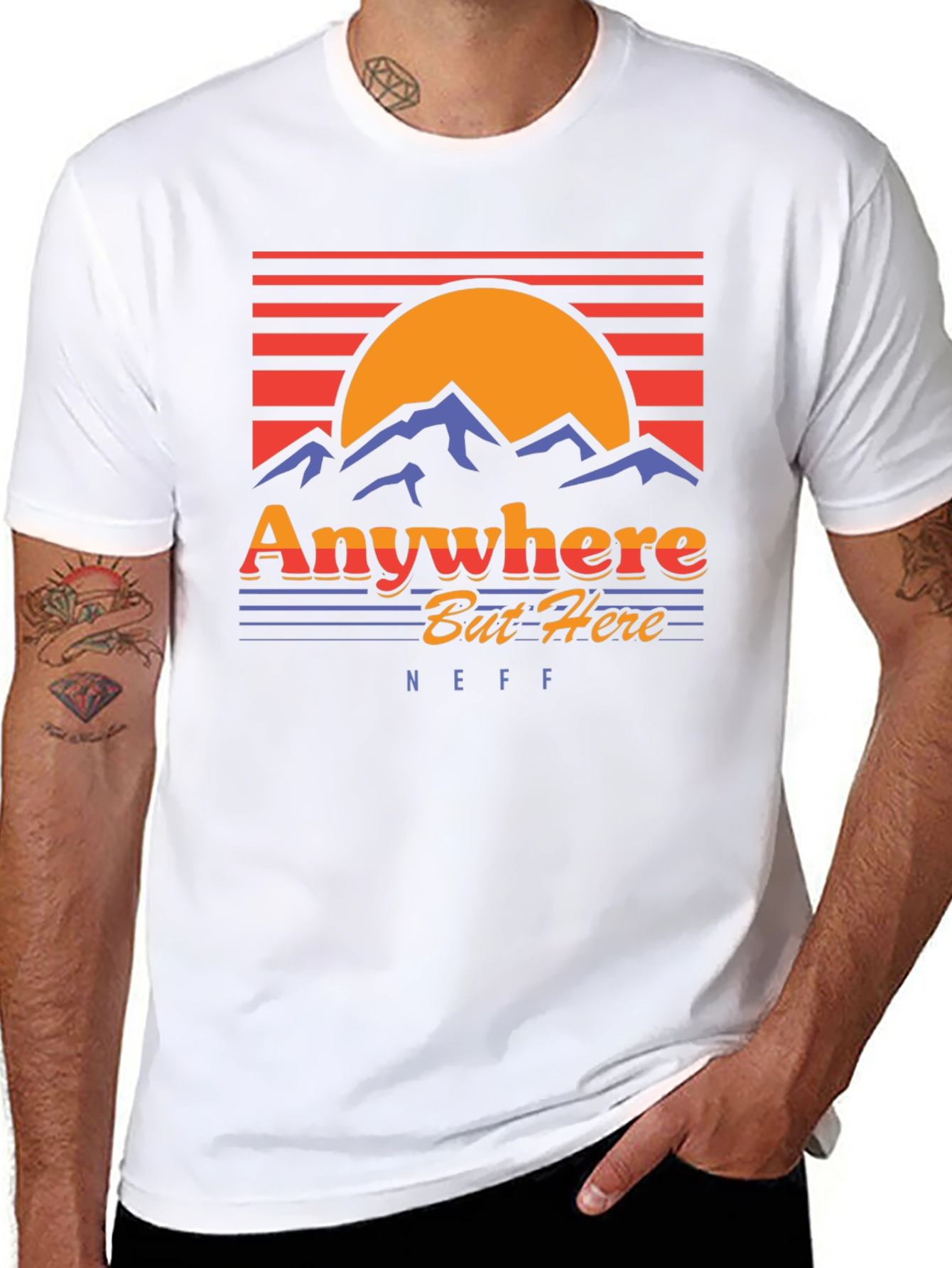 Retro Anywhere But Here Graphic Tee