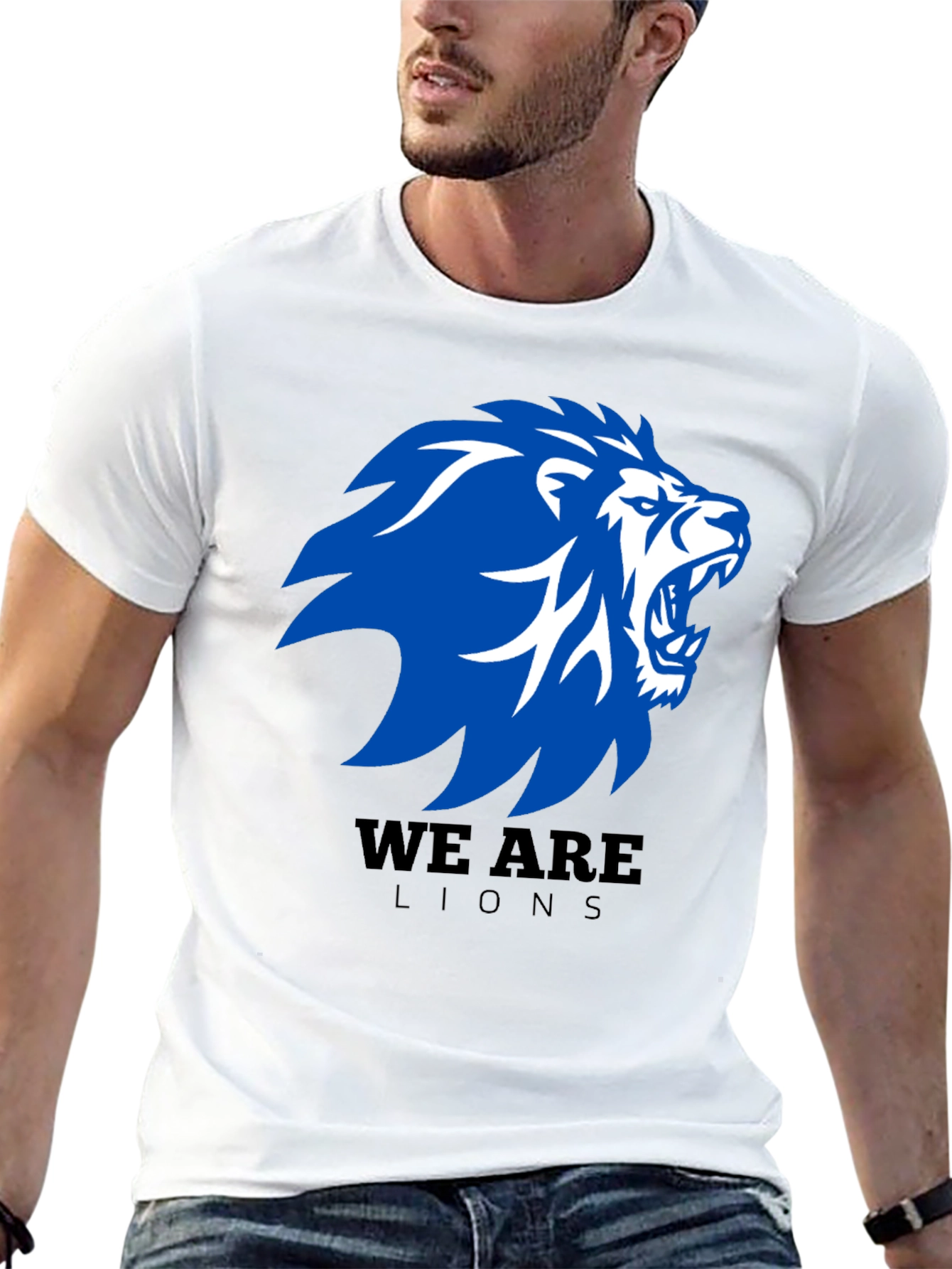 We Are Lions Graphic T-Shirt - Black
