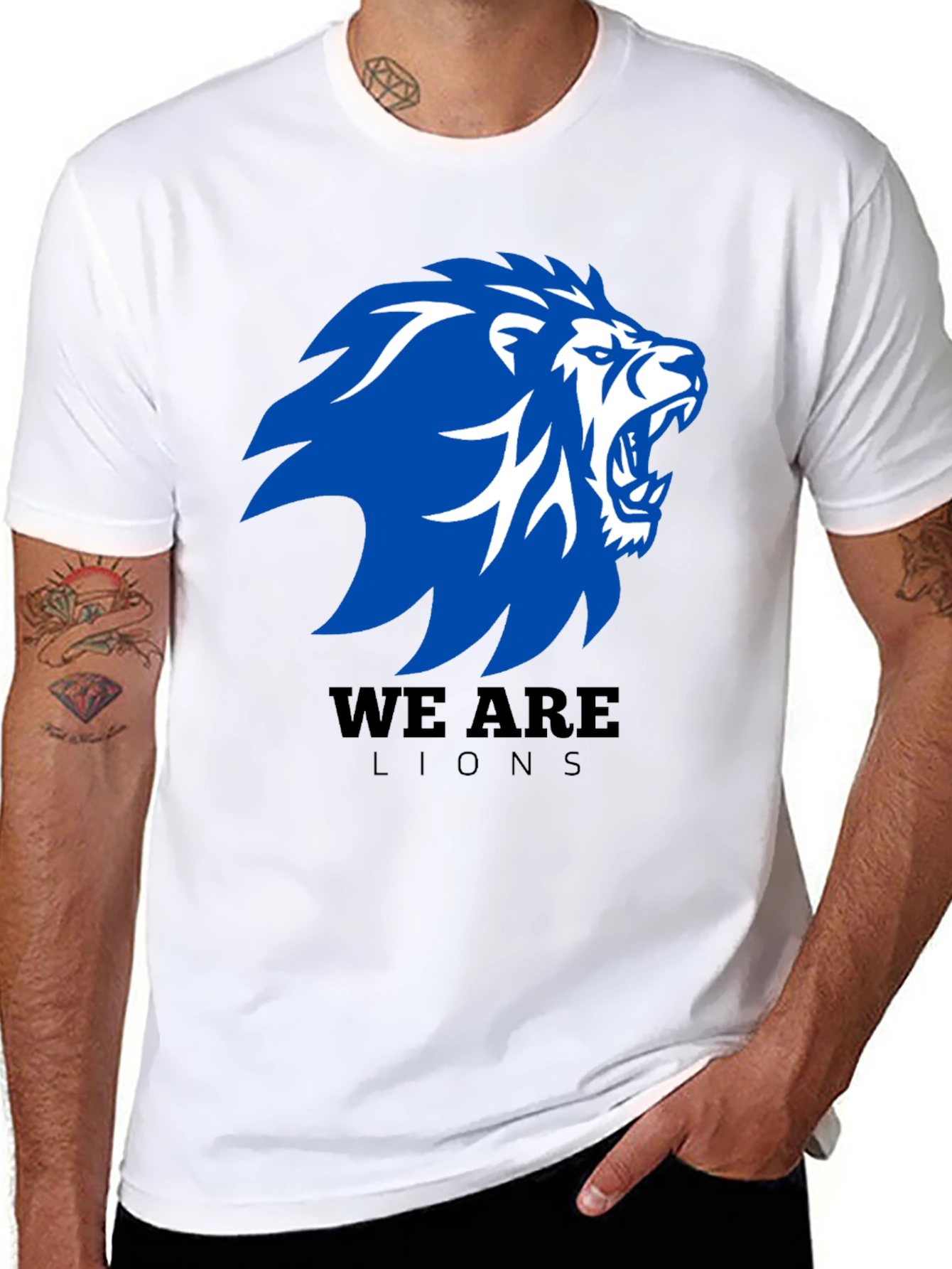 We Are Lions Graphic T-Shirt - Black
