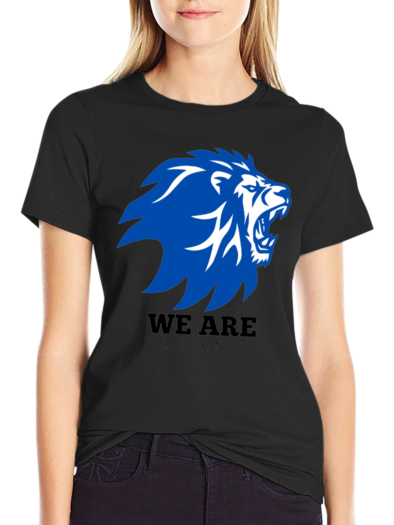 We Are Lions Graphic T-Shirt - Black