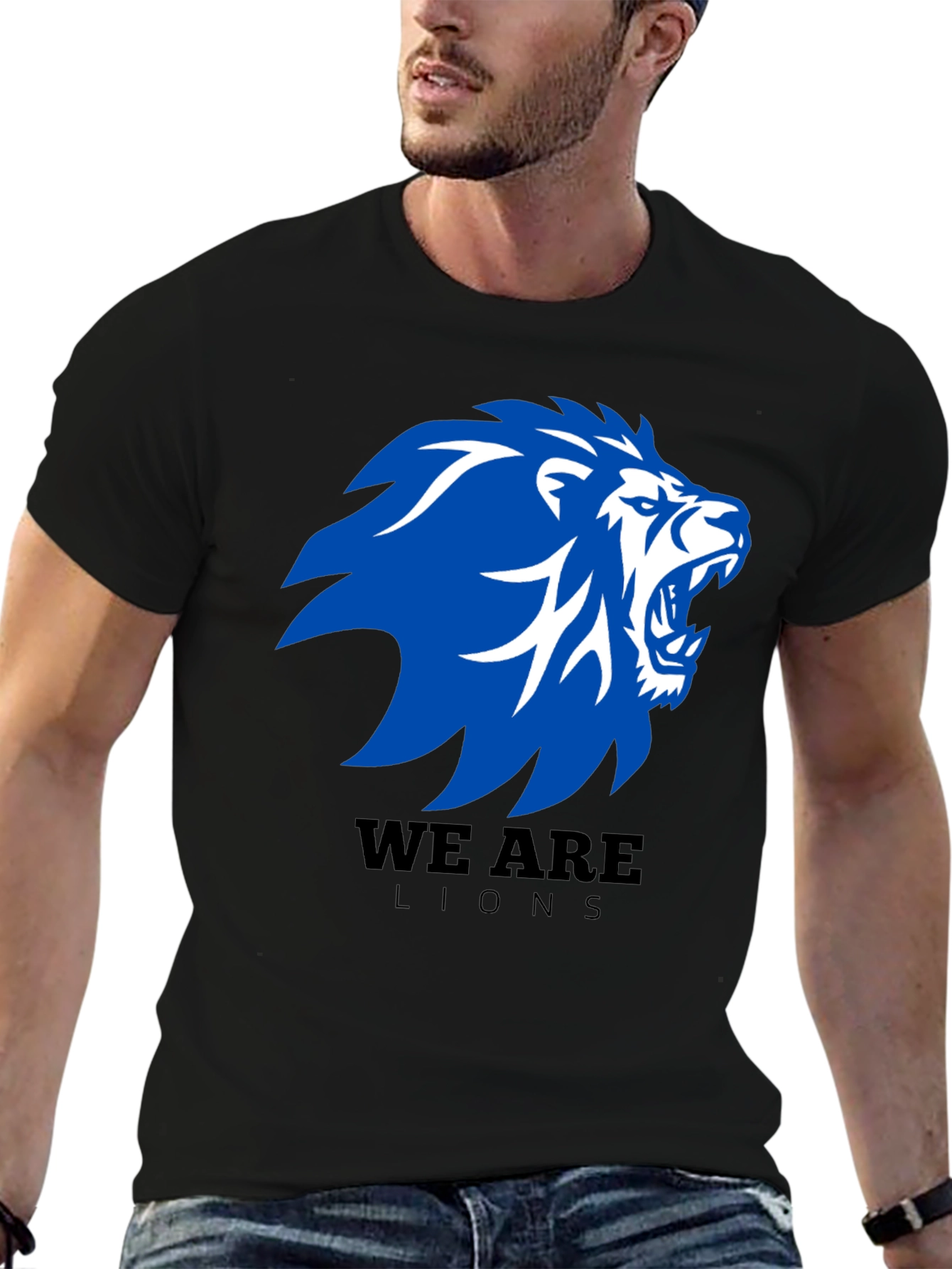 We Are Lions Graphic T-Shirt - Black