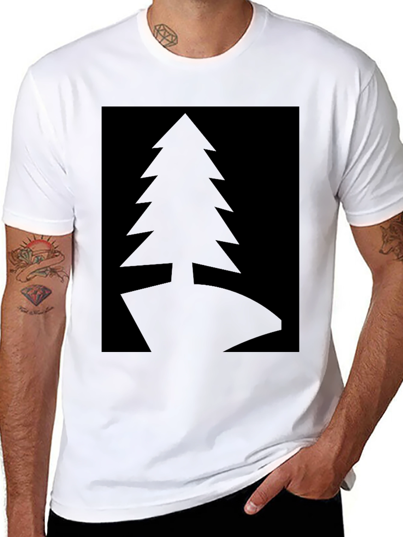 Dark Forest Tee - Mens Black T-Shirt