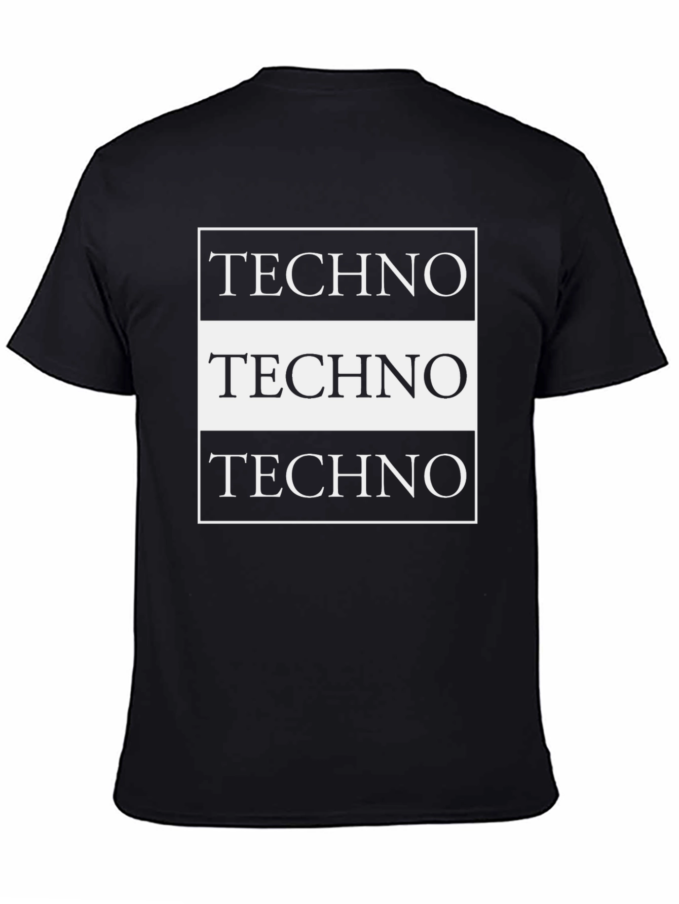 Techno T-Shirt - Black Graphic Tee