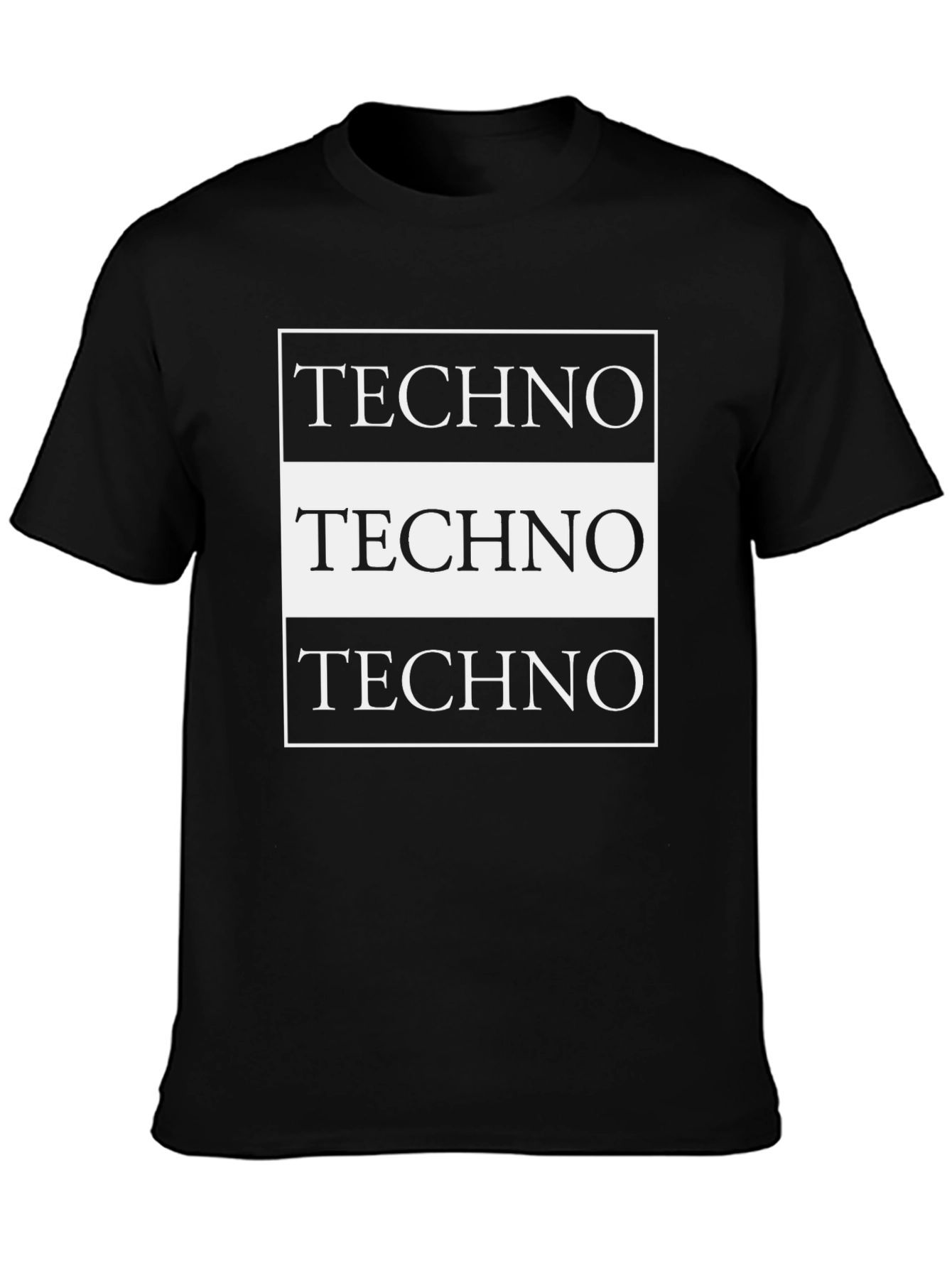 Techno T-Shirt - Black Graphic Tee