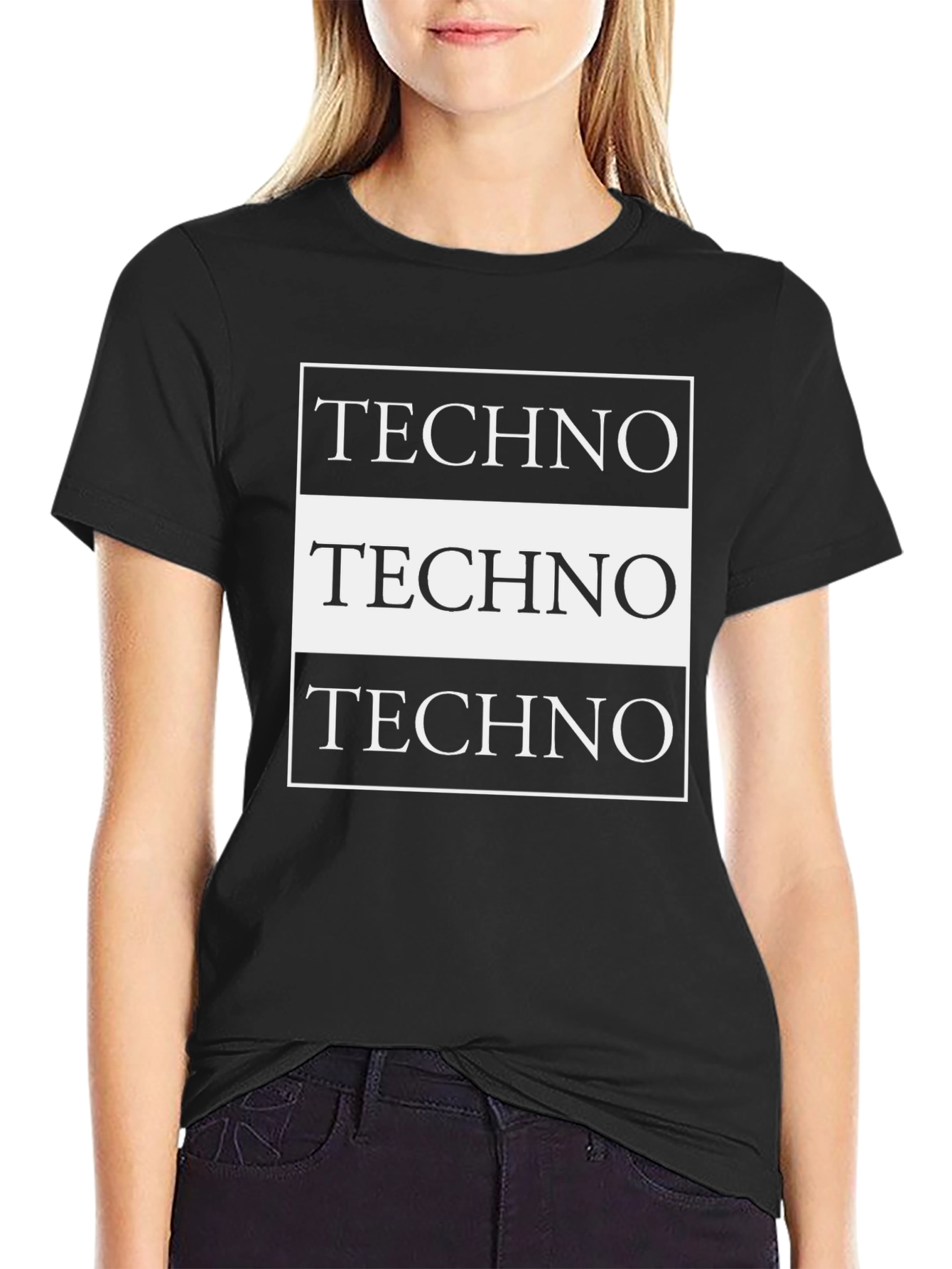 Techno T-Shirt - Black Graphic Tee