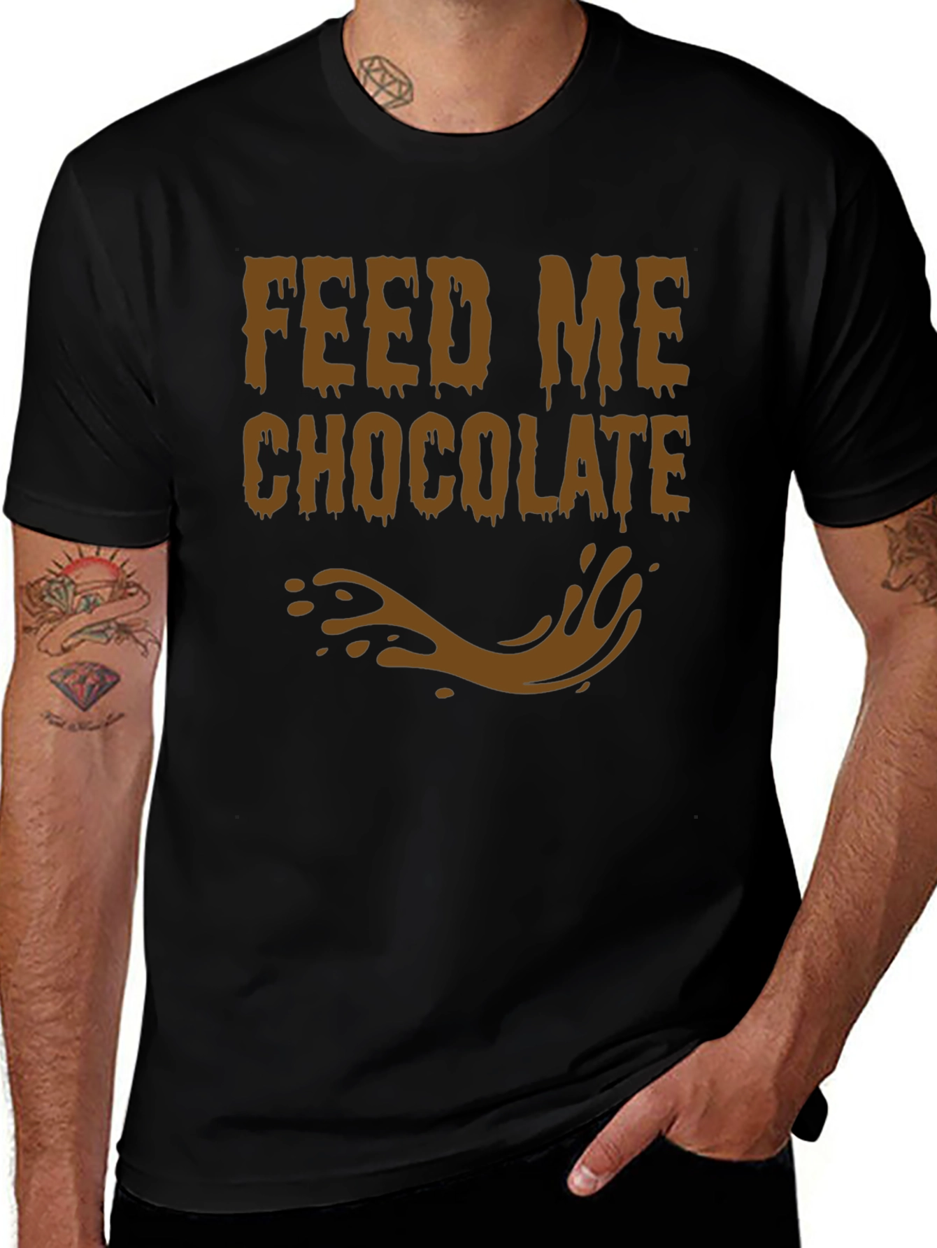 Feed Me Chocolate T-Shirt - Funny Graphic Tee