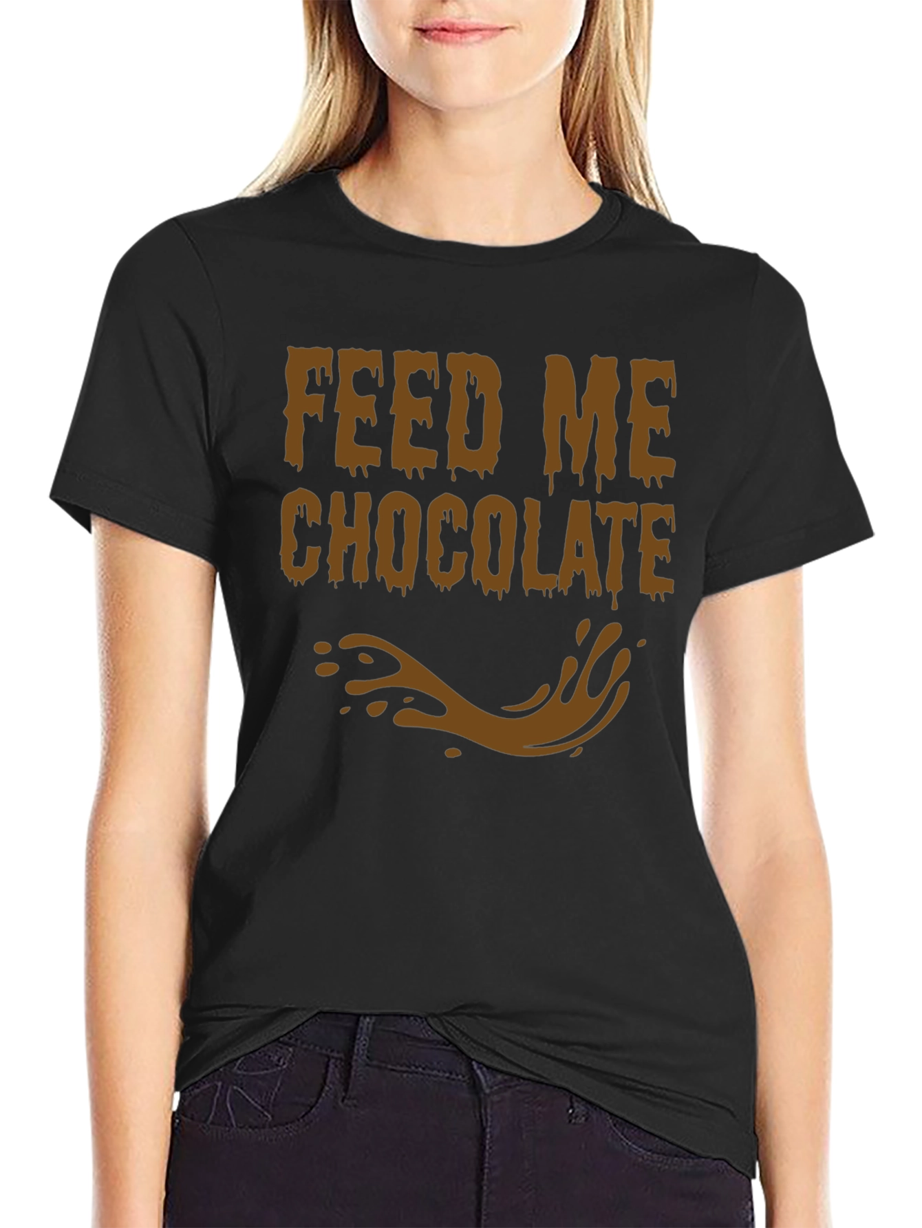 Feed Me Chocolate T-Shirt - Funny Graphic Tee