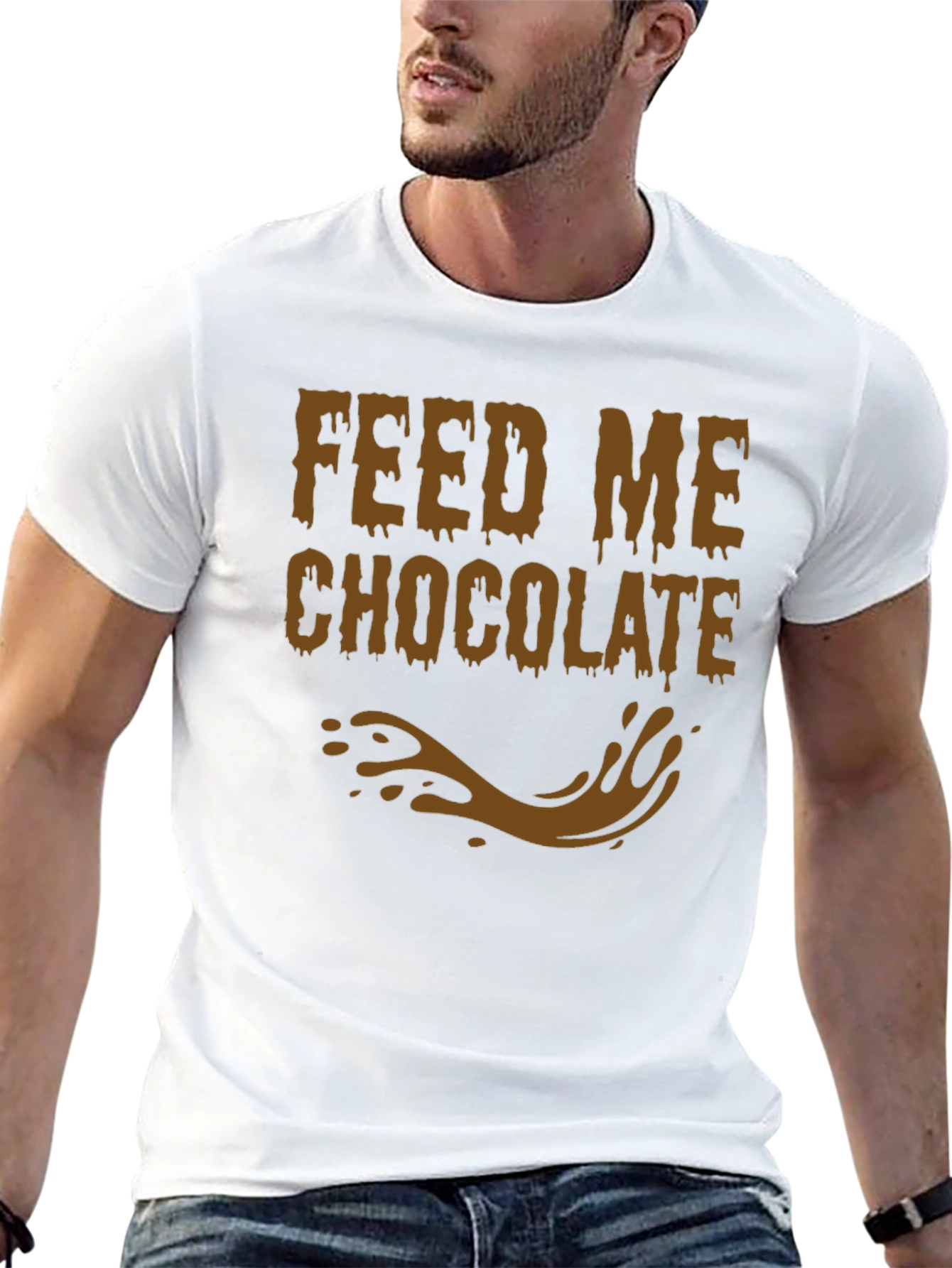 Feed Me Chocolate T-Shirt - Funny Graphic Tee