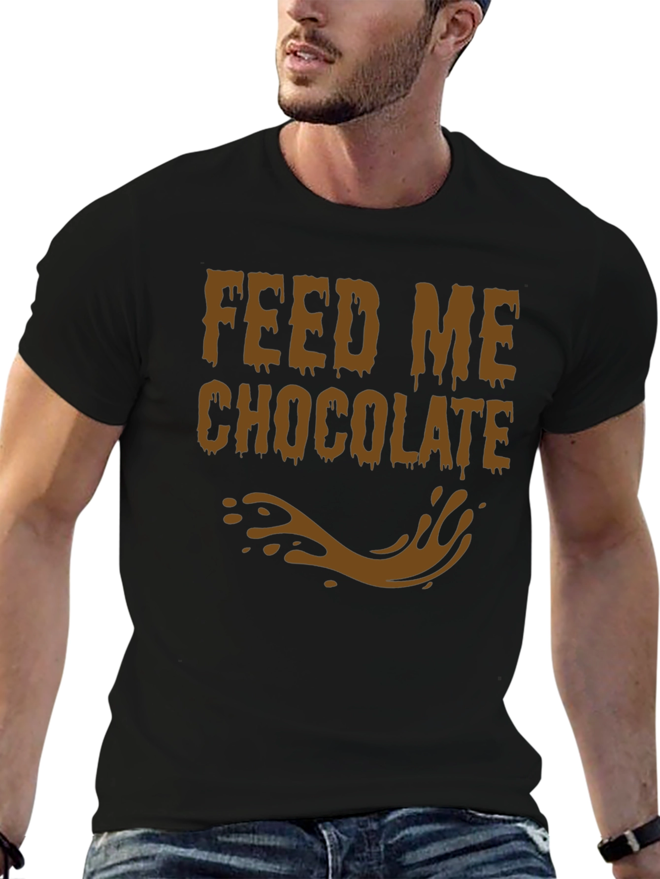 Feed Me Chocolate T-Shirt - Funny Graphic Tee