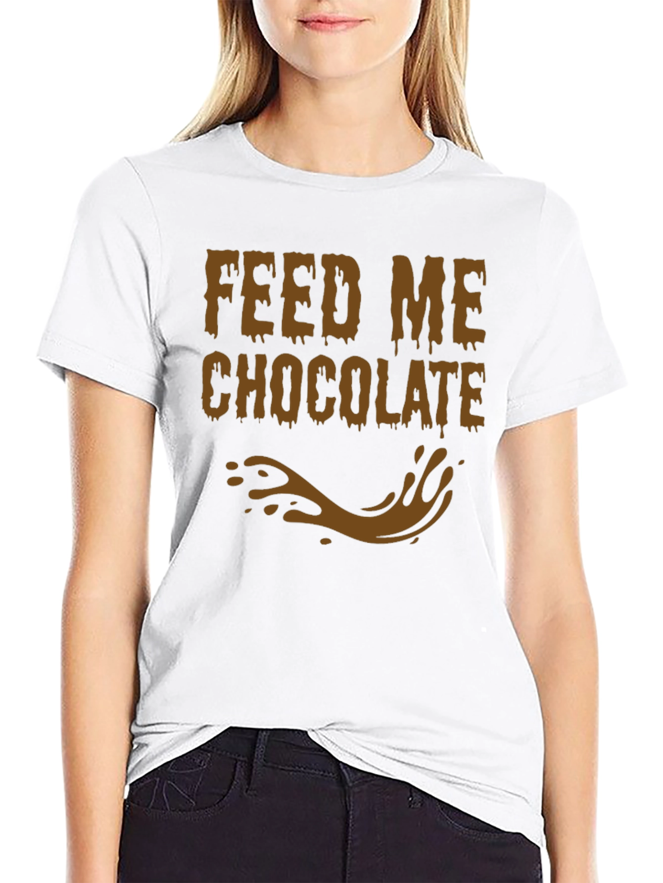 Feed Me Chocolate T-Shirt - Funny Graphic Tee