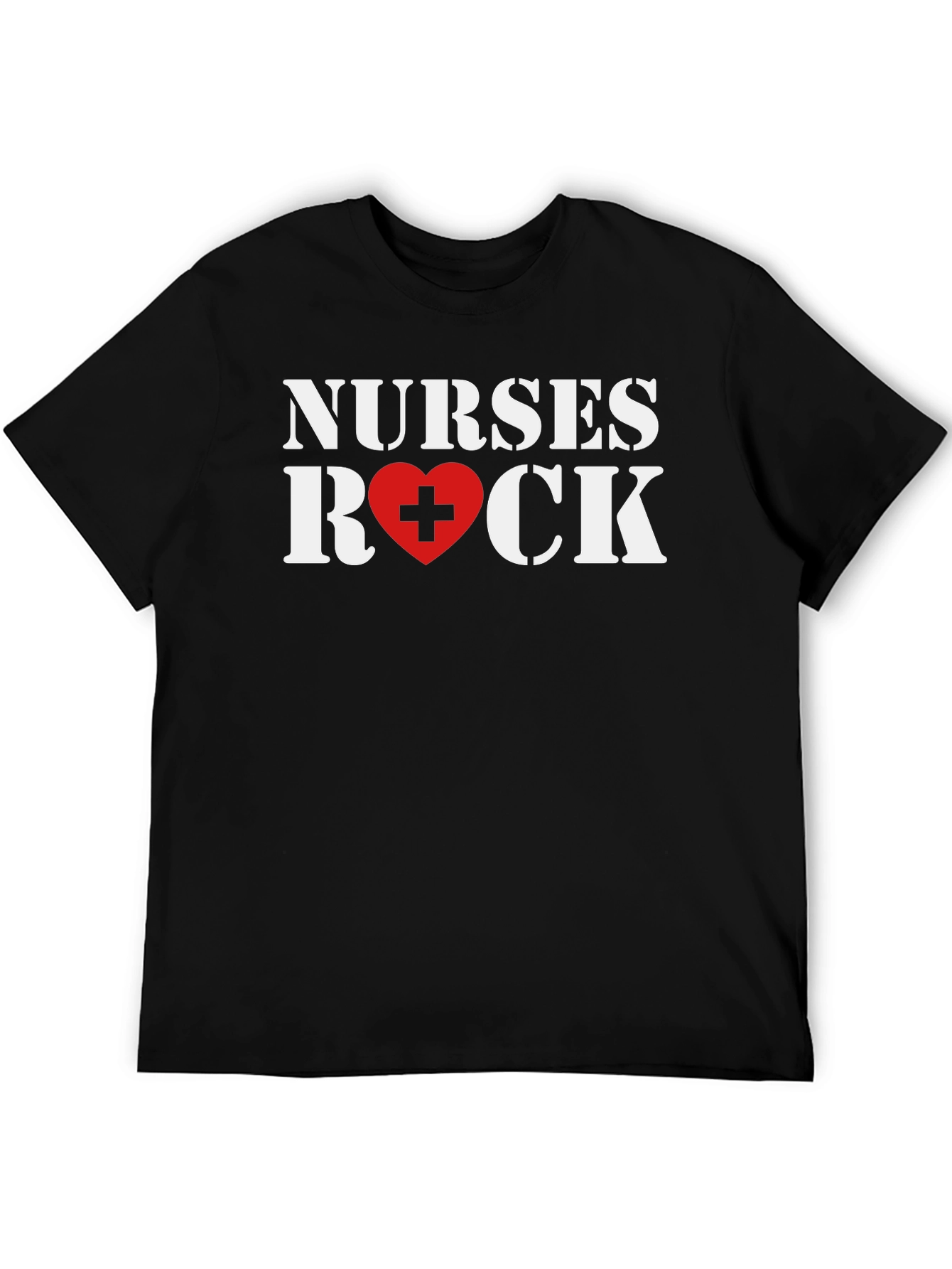 Nurses Rock T-Shirt - Heart Graphic Tee
