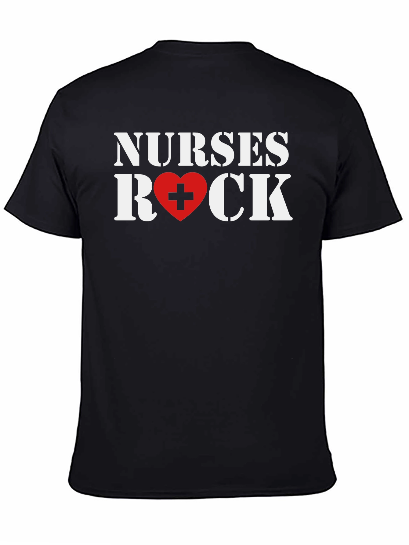 Nurses Rock T-Shirt - Heart Graphic Tee