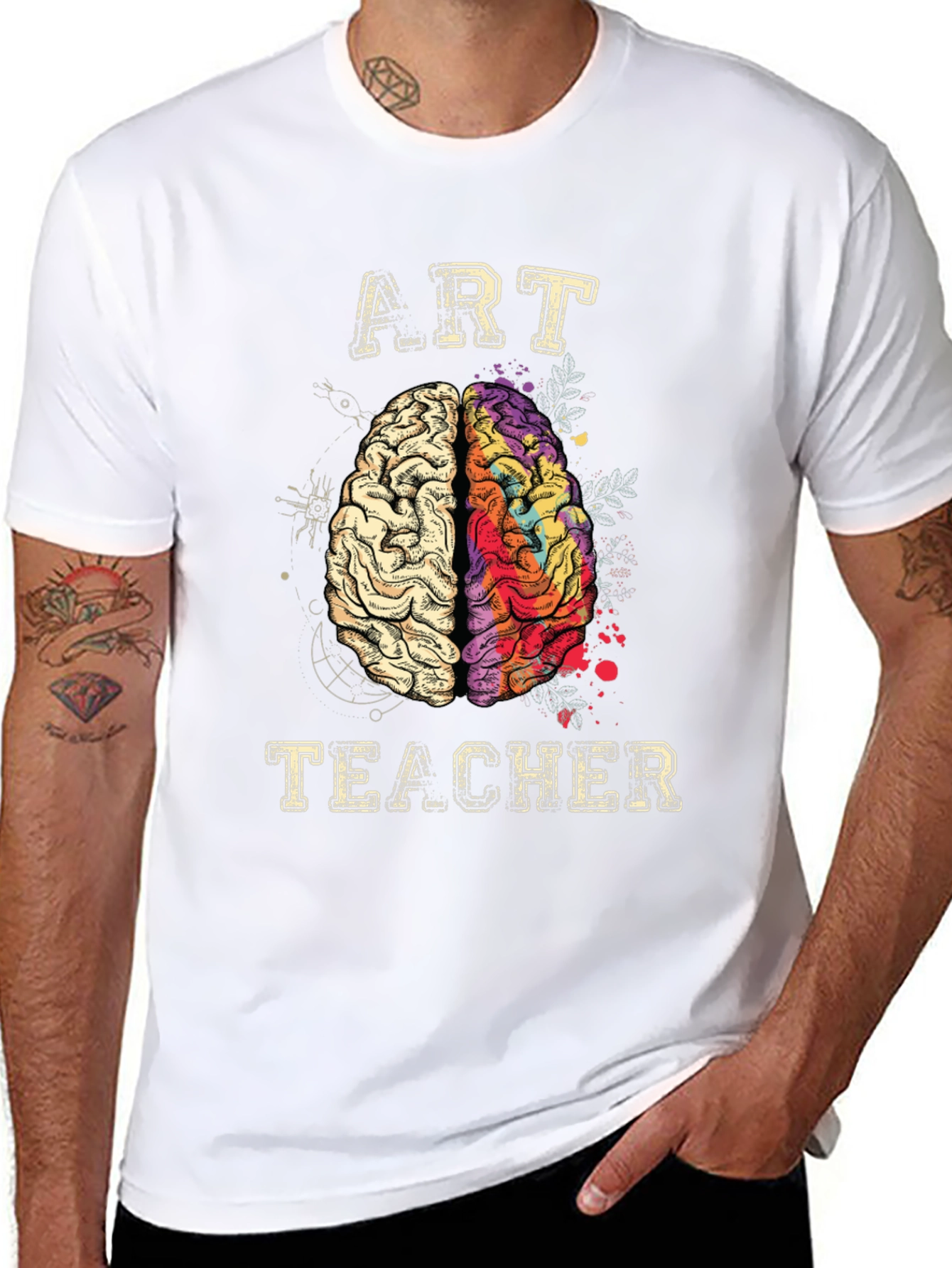 Art Teacher Brain T-Shirt