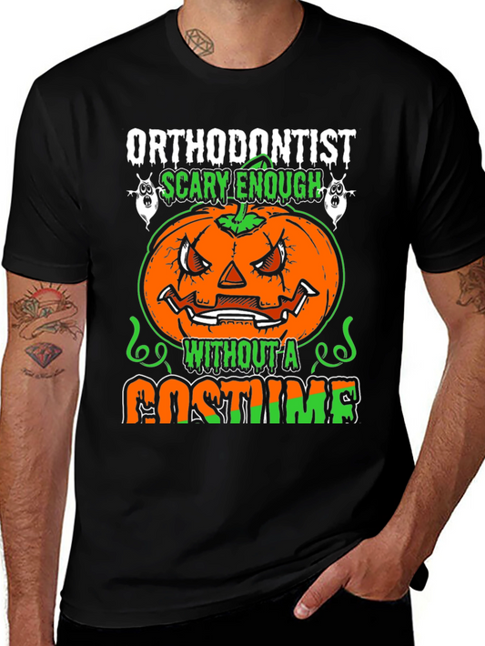 Orthodontist Scary Enough Halloween Graphic T-Shirt