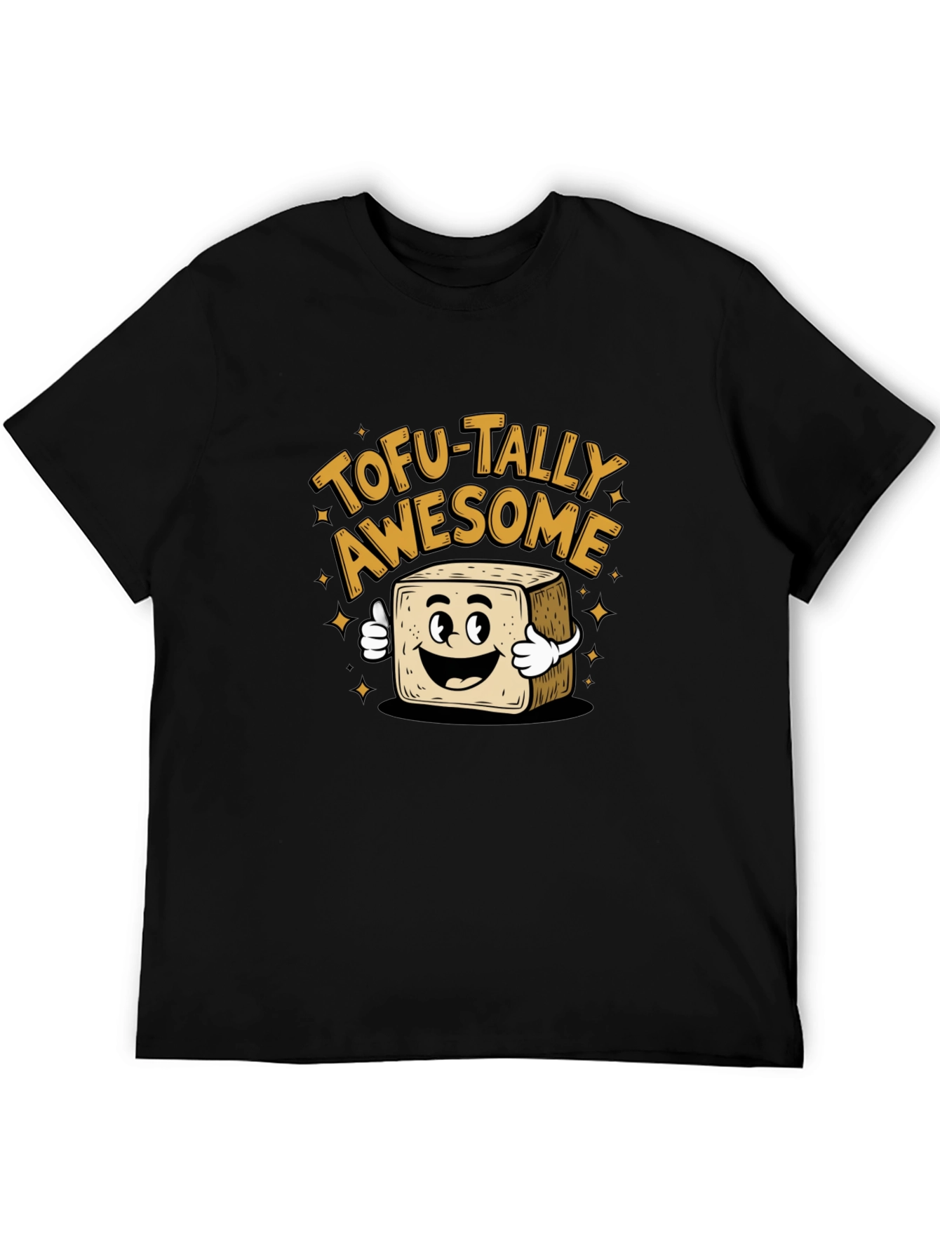 Tofu-Tally Awesome Black Graphic Tee