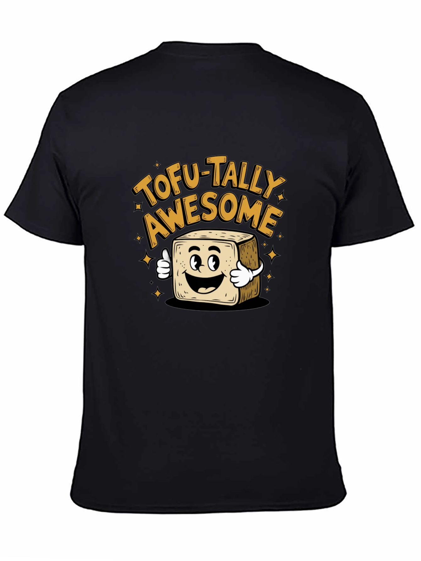 Tofu-Tally Awesome Black Graphic Tee