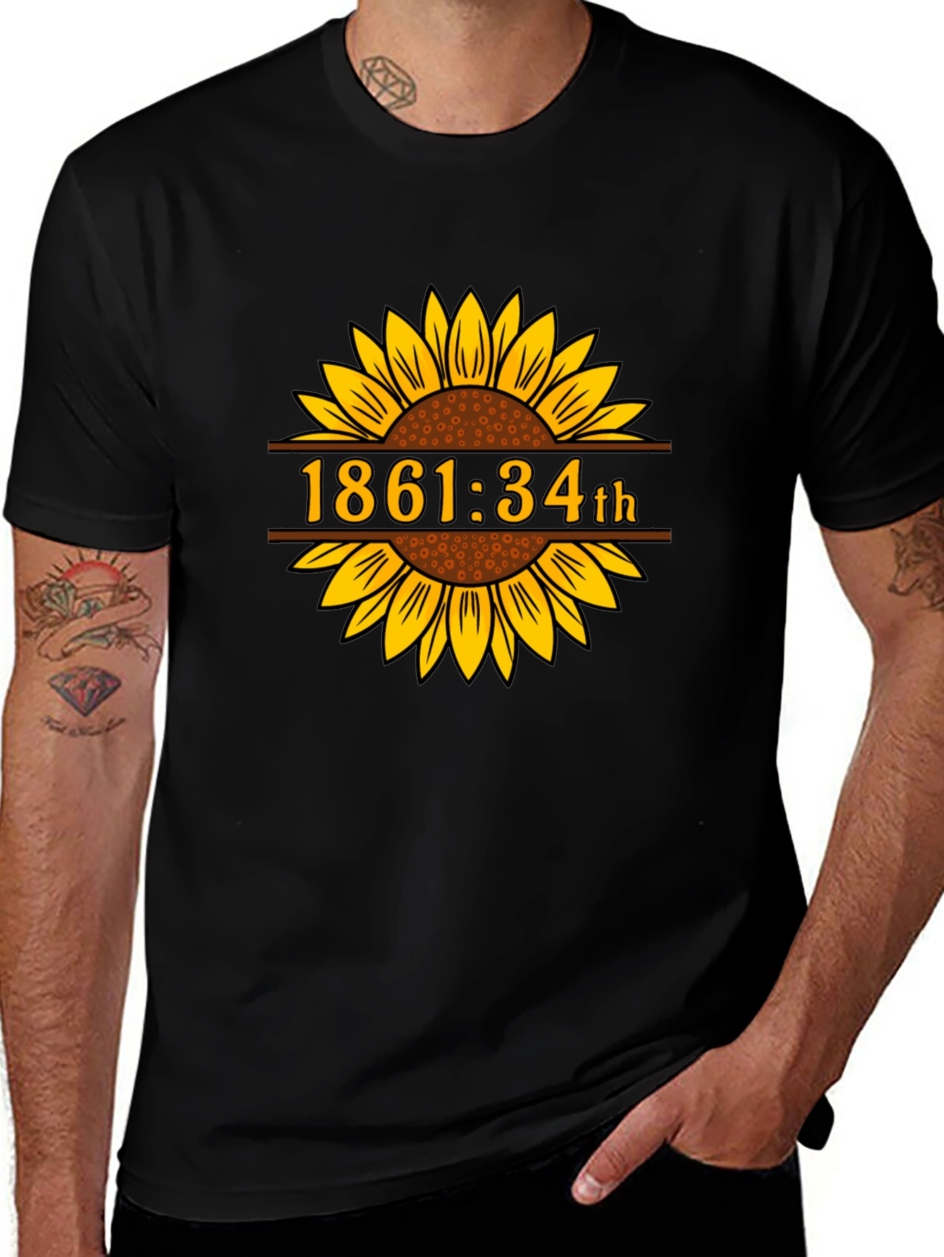 1861:34th Sunflower Graphic Tee