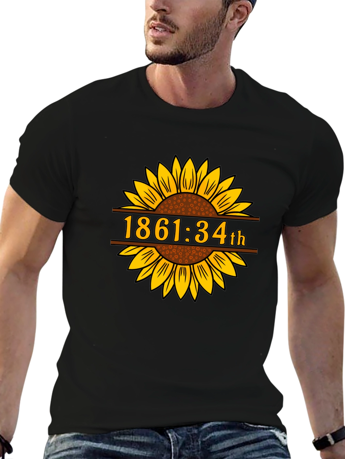 1861:34th Sunflower Graphic Tee