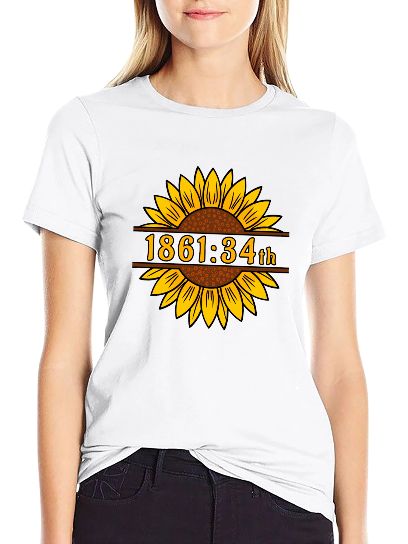 1861:34th Sunflower Graphic Tee